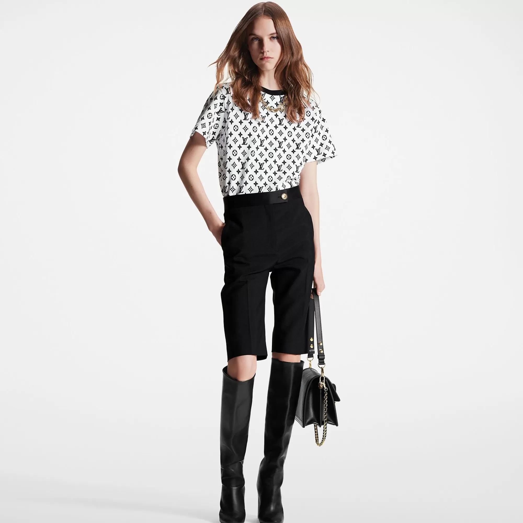 Best Louis Vuitton 3D Monogram T-Shirt White