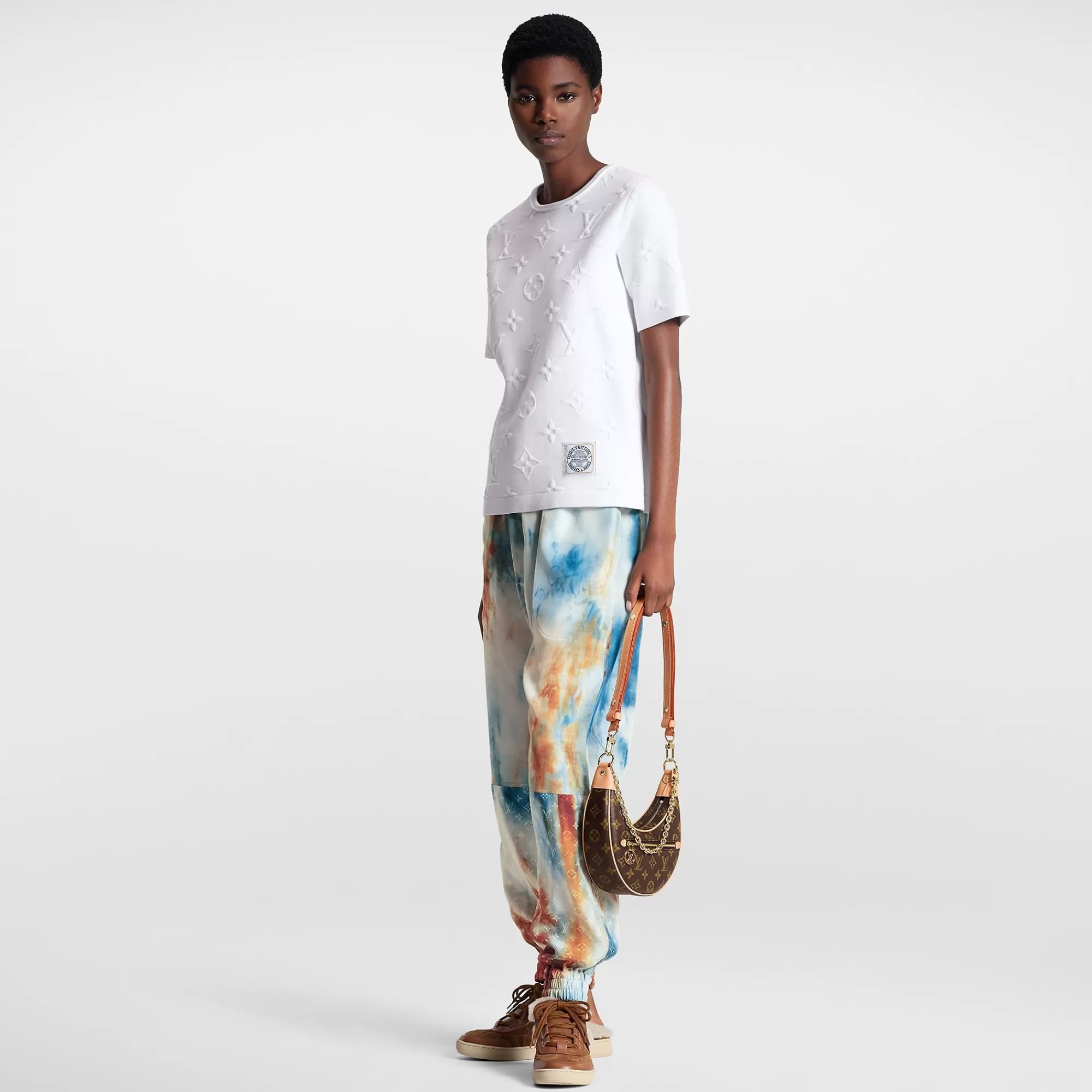 Fashion Louis Vuitton 3D Monogram T-Shirt