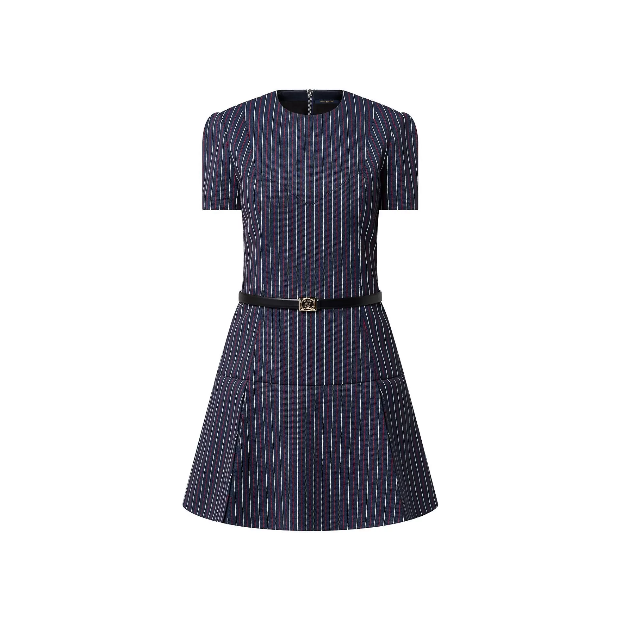 Online Louis Vuitton 3D Pleat Tricolor Skater Dress