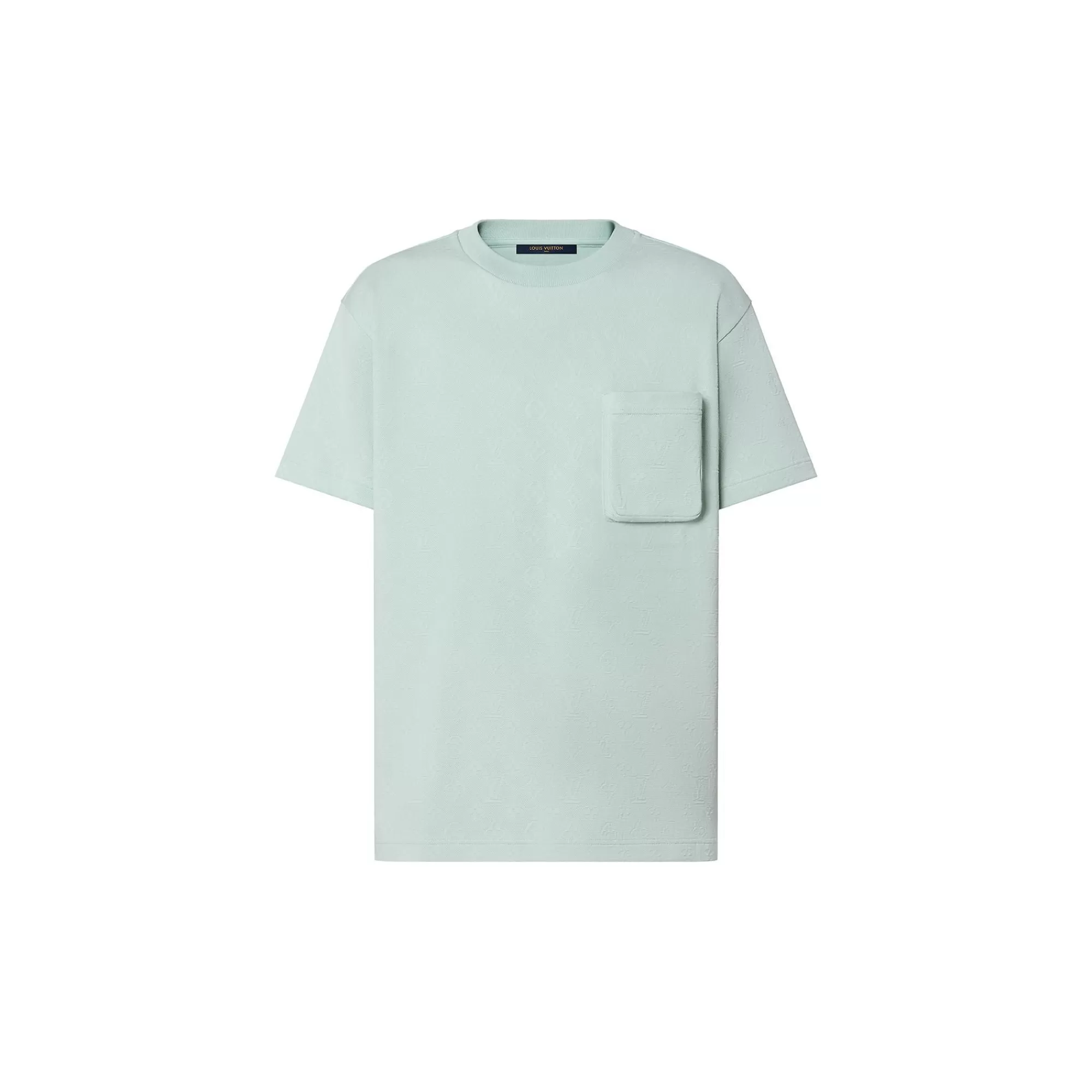 Cheap Louis Vuitton 3D Pocket Monogram Cotton T-Shirt Blue