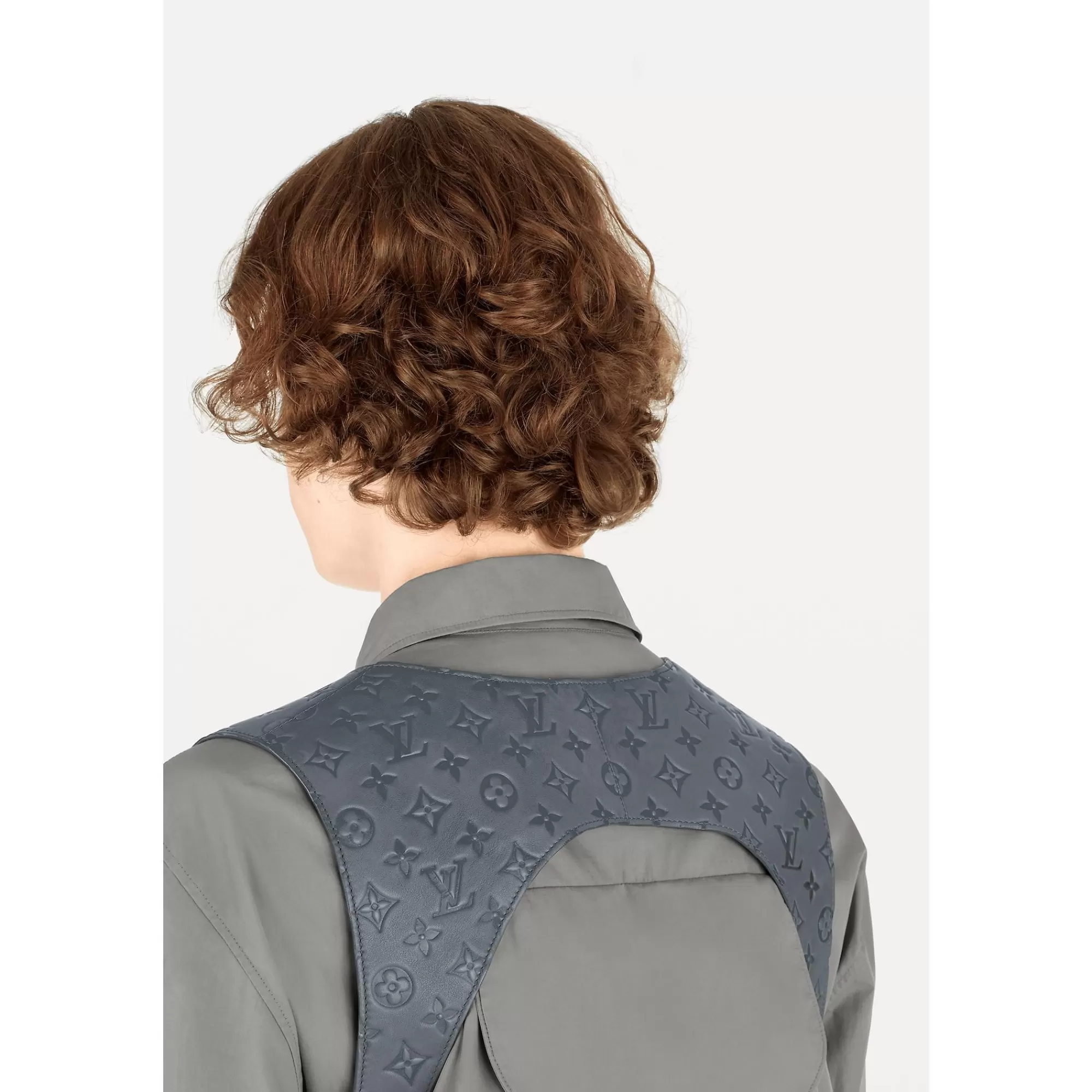 Clearance Louis Vuitton 3D Pocket Monogram Embossed Mid Layer