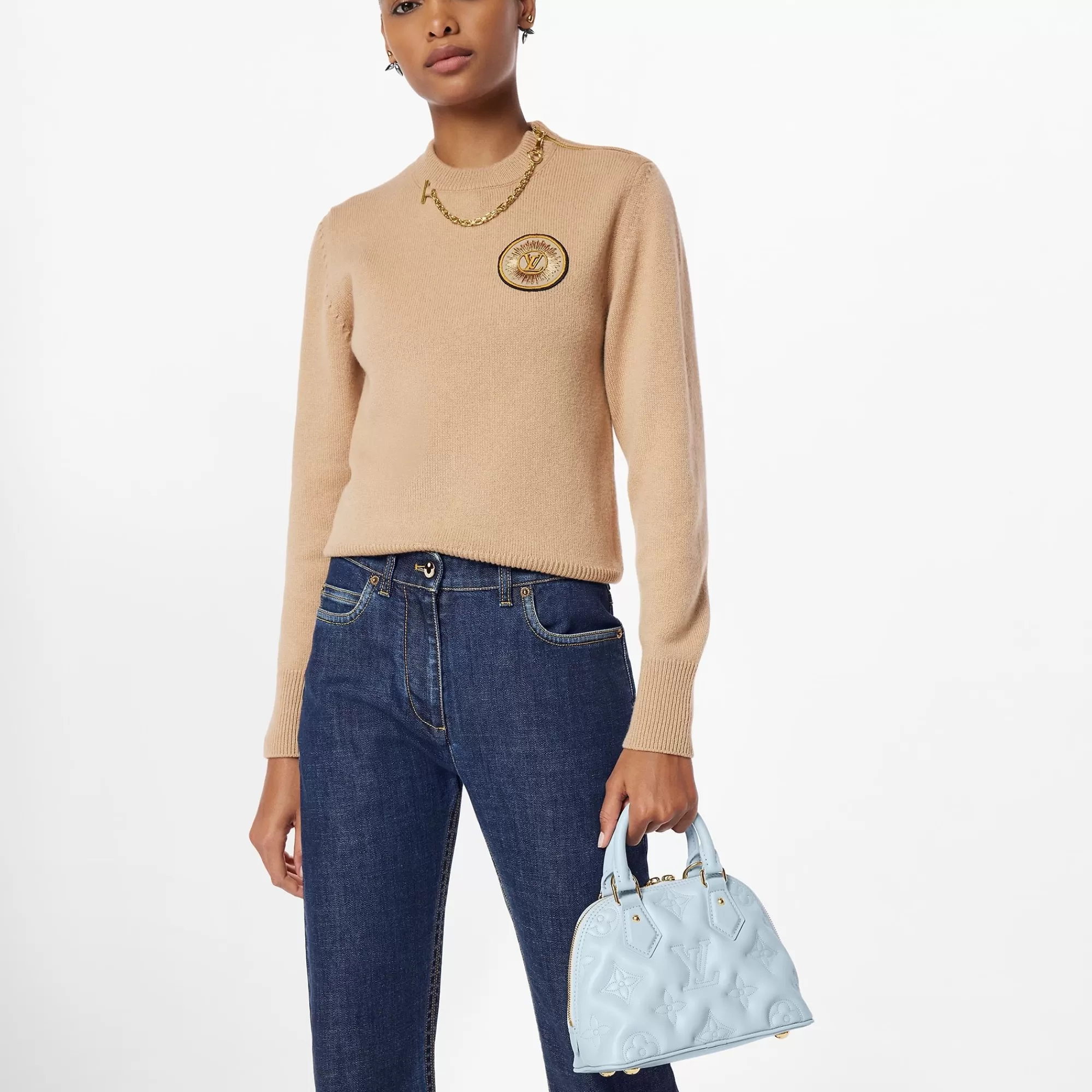 New Louis Vuitton Alma Bb Blue Glacier