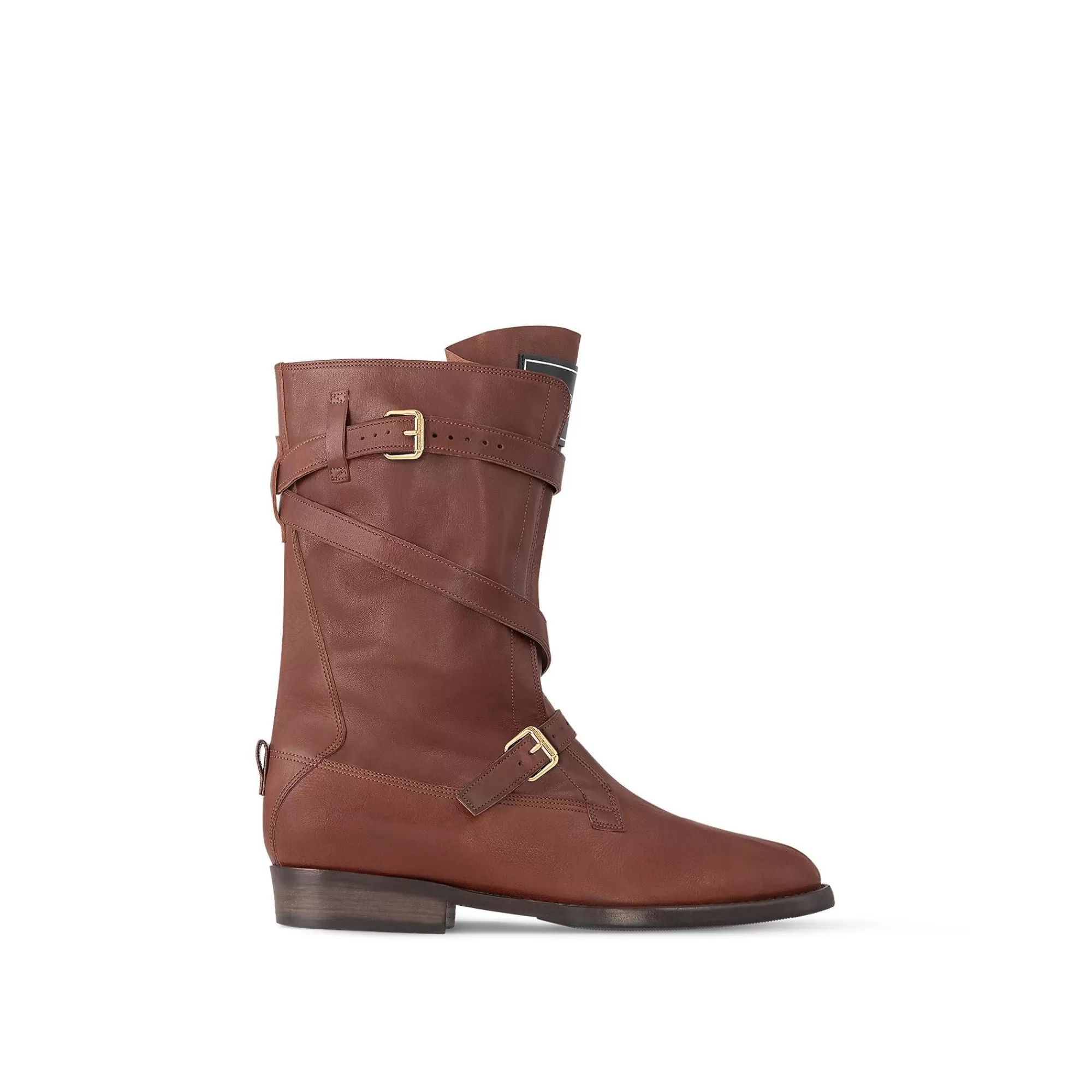 Shop Louis Vuitton Amiral Flat Half Boot