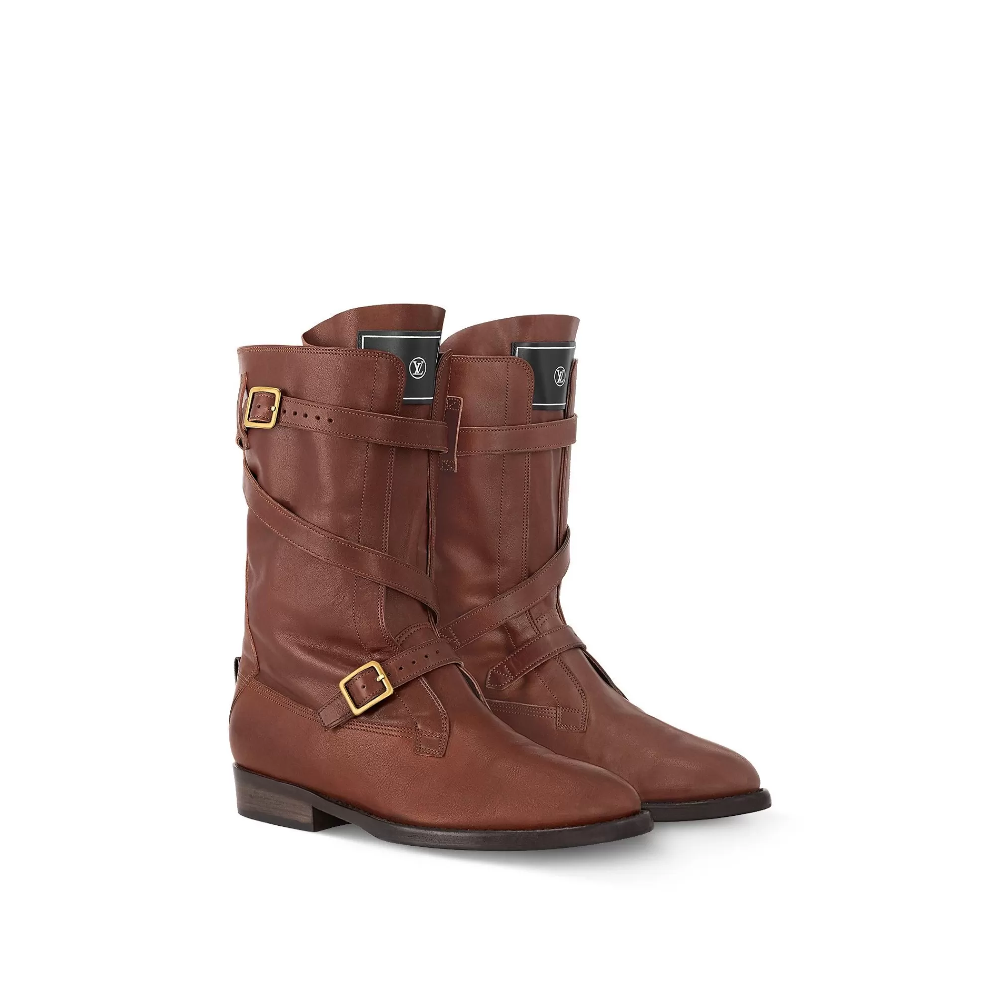 Shop Louis Vuitton Amiral Flat Half Boot