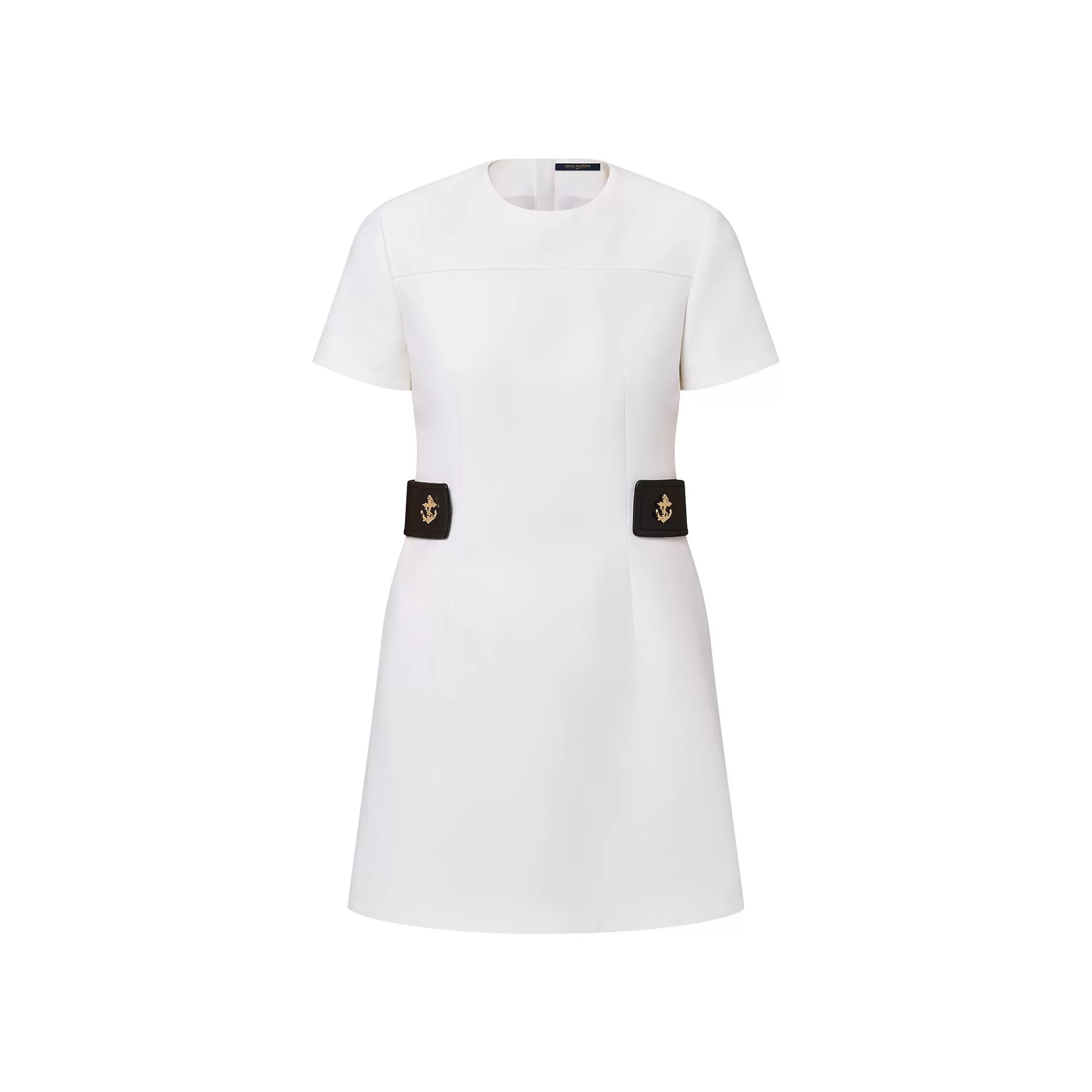 Shop Louis Vuitton Anchor Button Martingale Dress