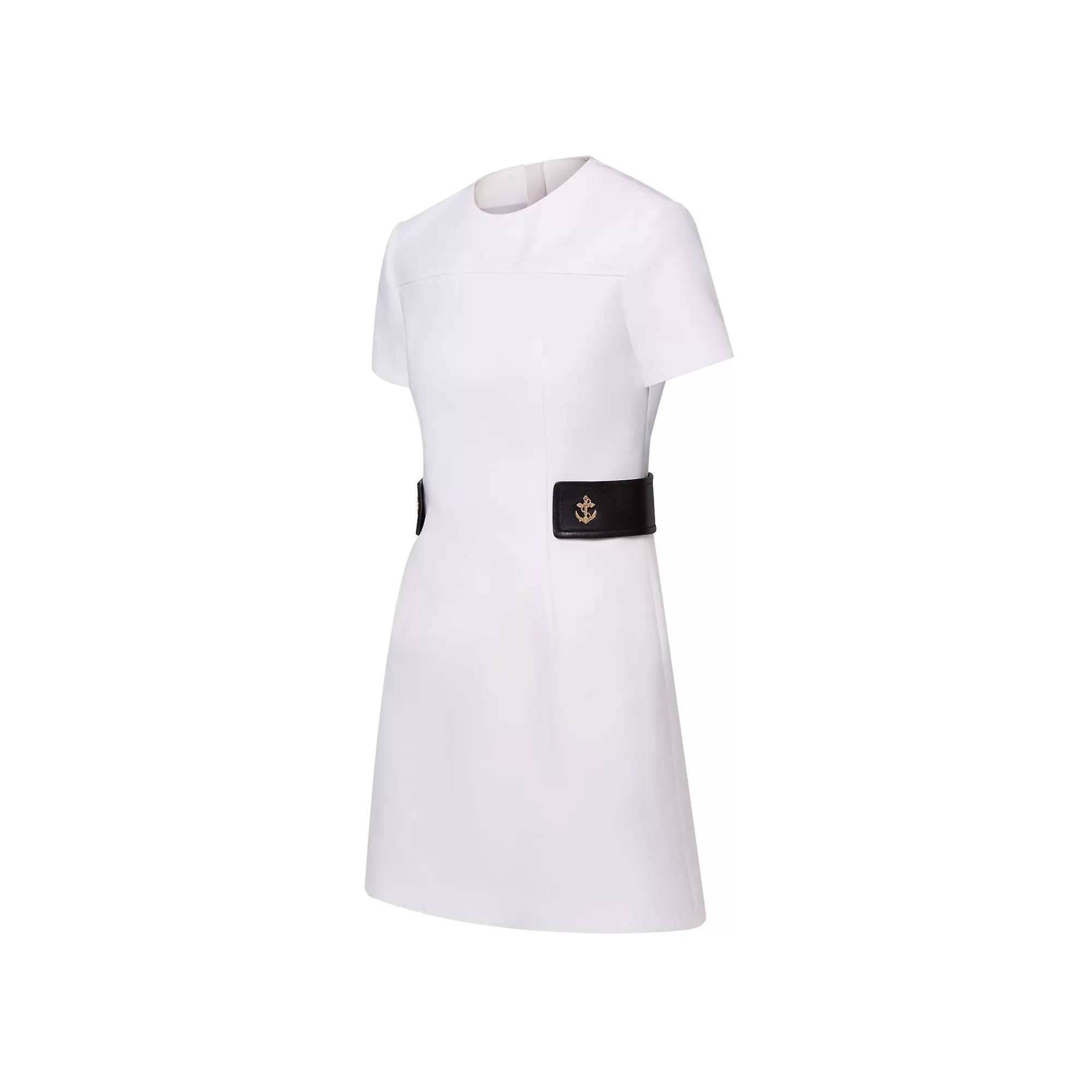 Shop Louis Vuitton Anchor Button Martingale Dress