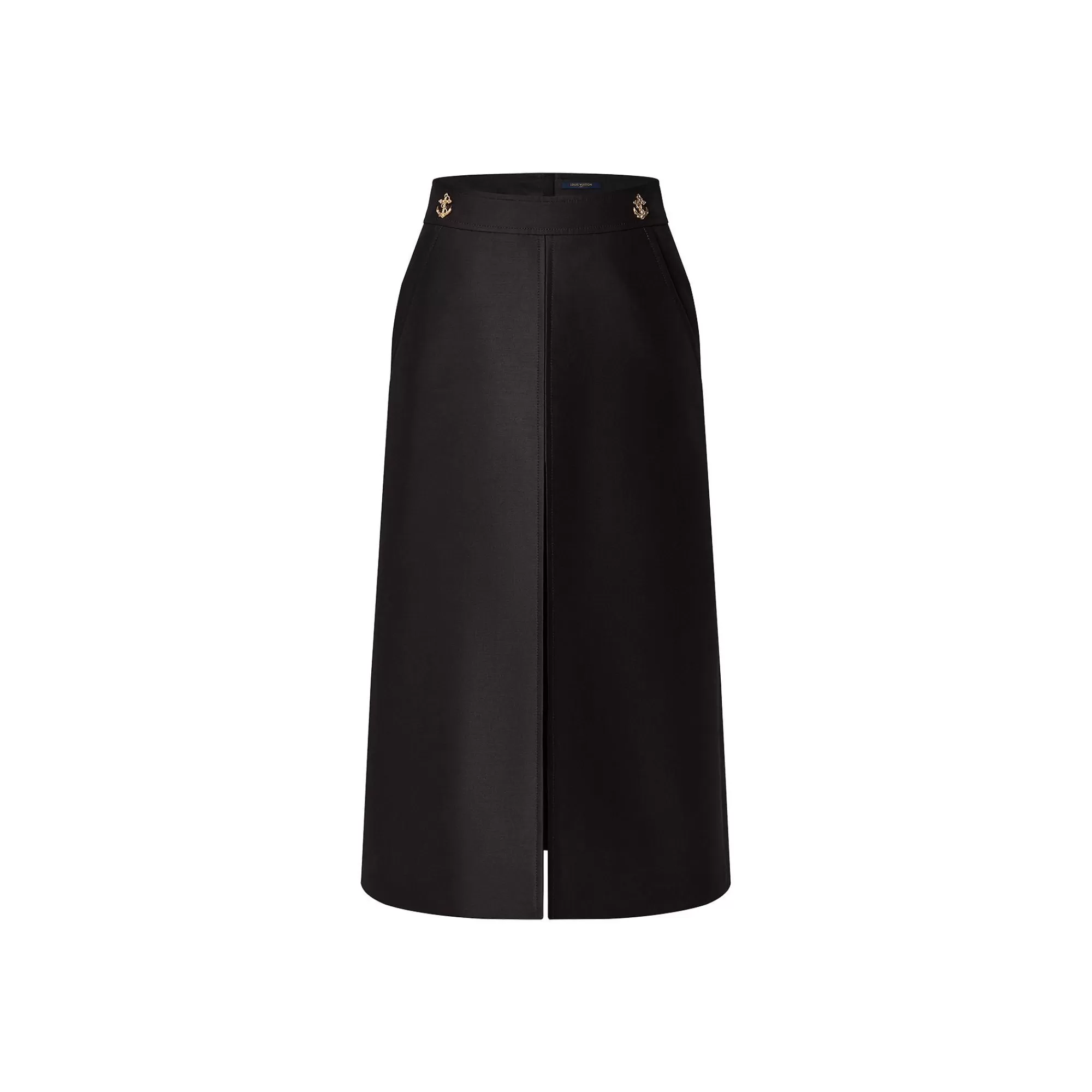 New Louis Vuitton Anchor Button Midi Skirt
