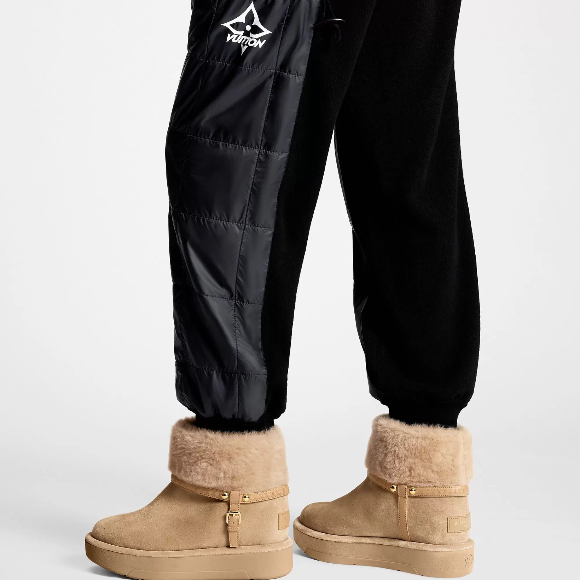 Fashion Louis Vuitton Aspen Platform Ankle Boot Beige