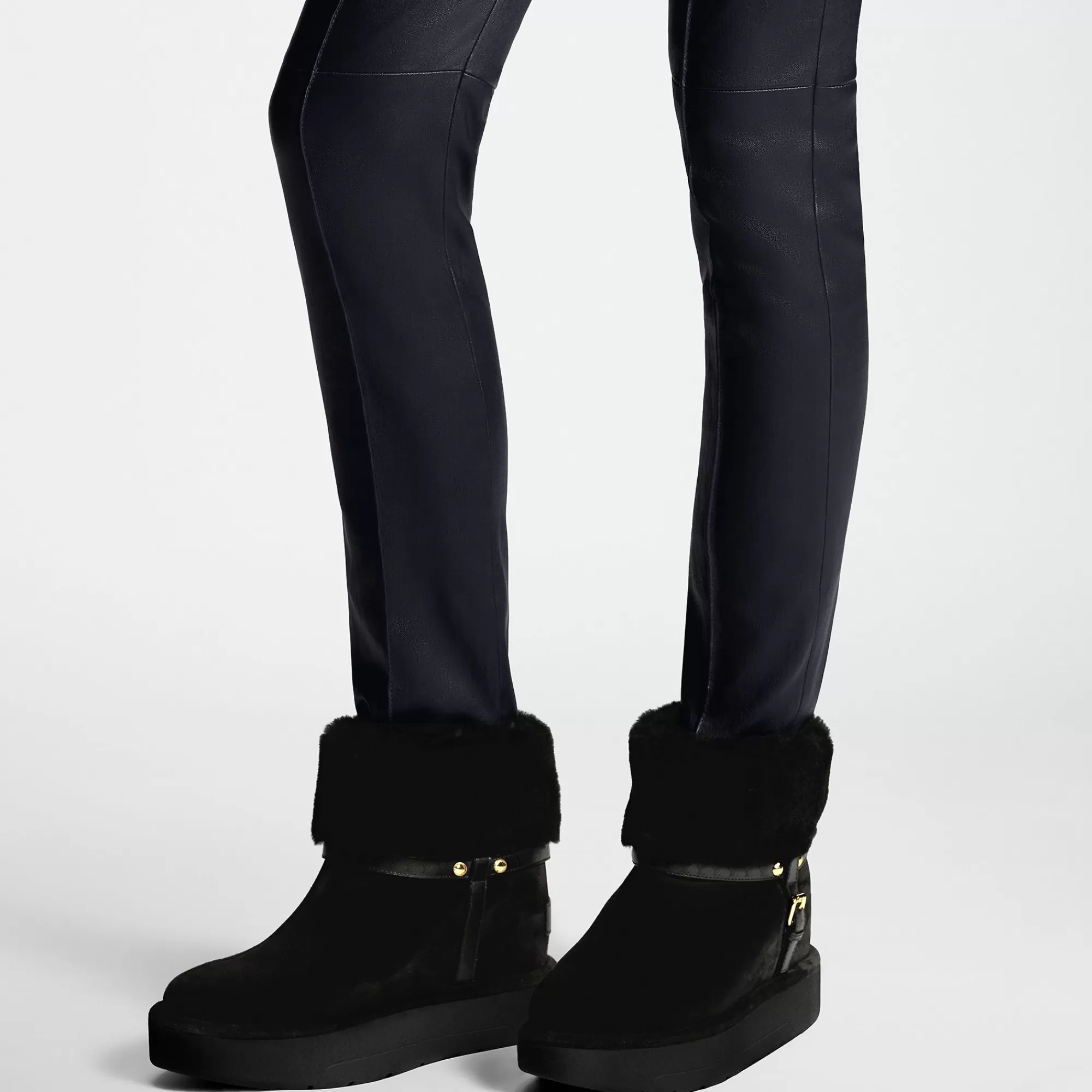 Hot Louis Vuitton Aspen Platform Ankle Boot Black
