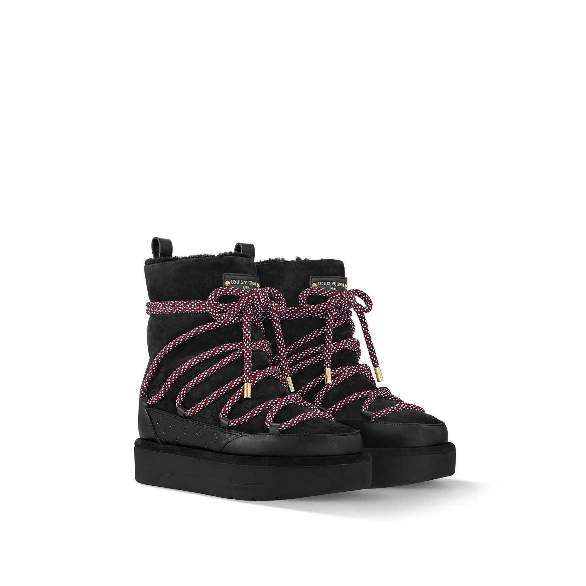 Online Louis Vuitton Aspen Platform Ankle Boot Black