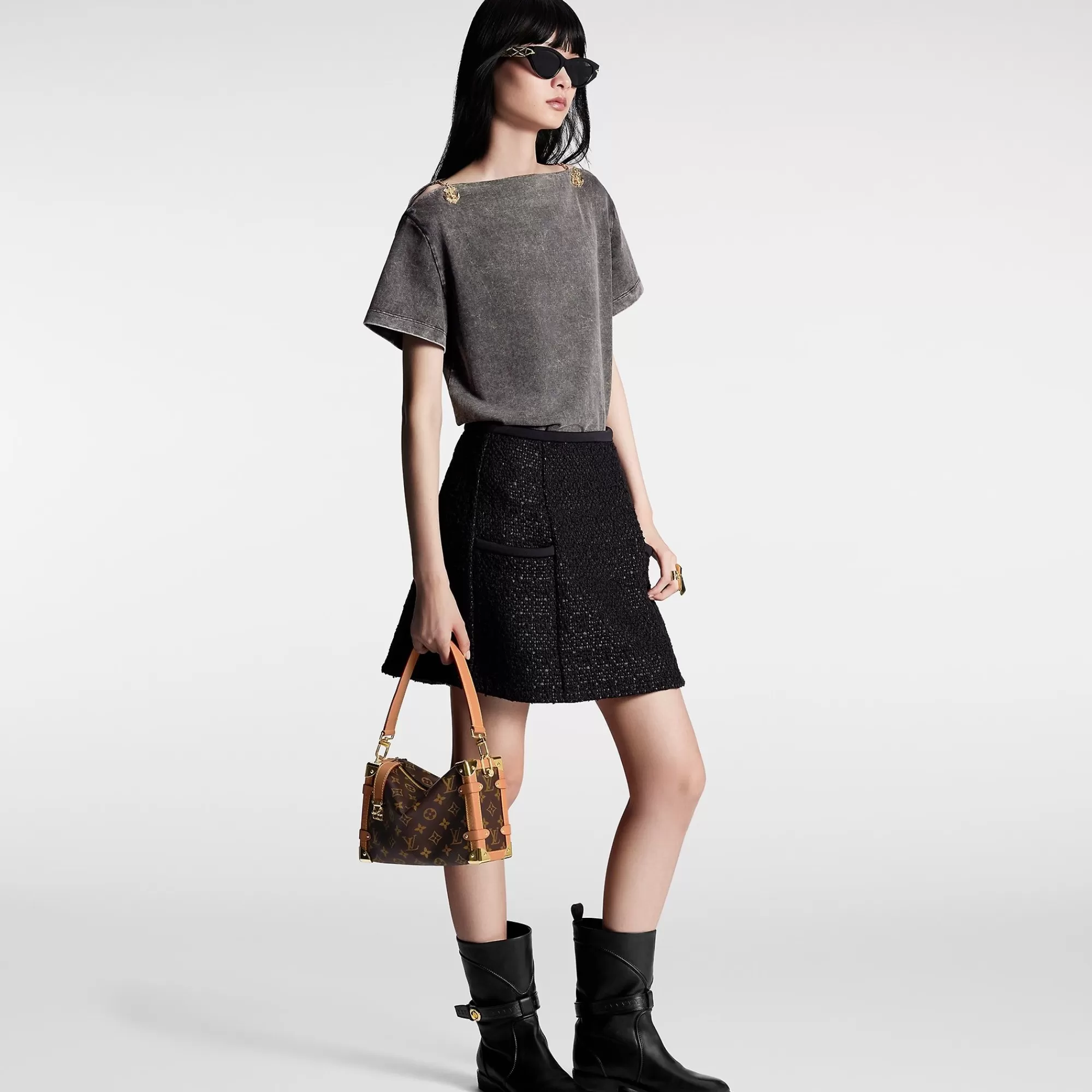 Discount Louis Vuitton Bateau Neck T-Shirt
