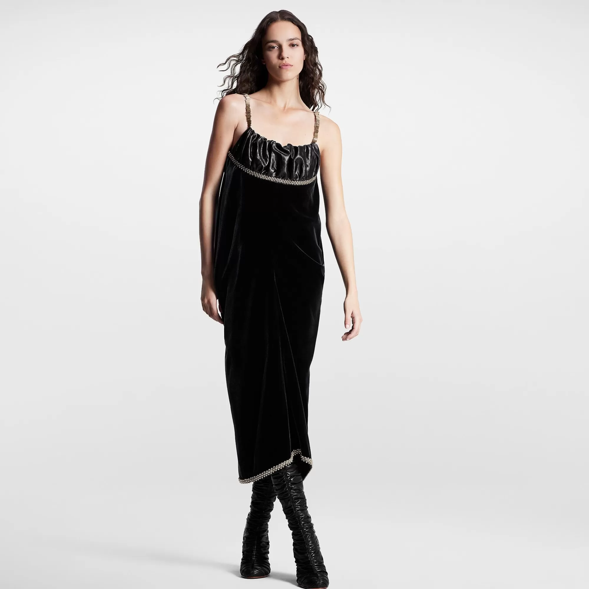 Cheap Louis Vuitton Bead Trim Slip Dress