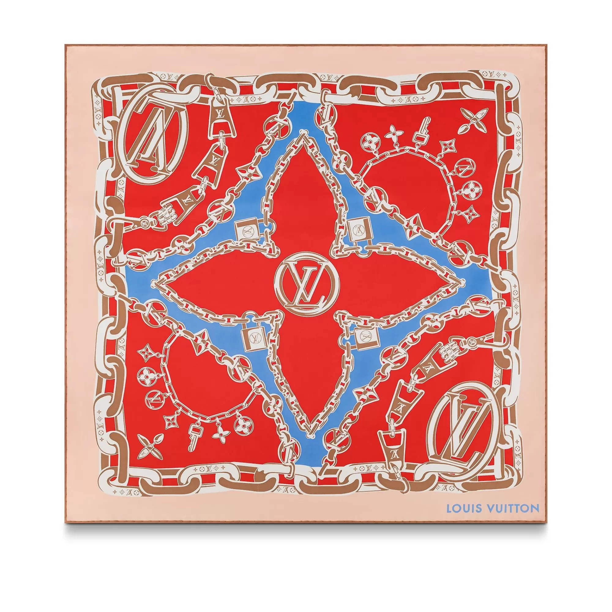 Hot Louis Vuitton Bejewelled Square 70 Poppy