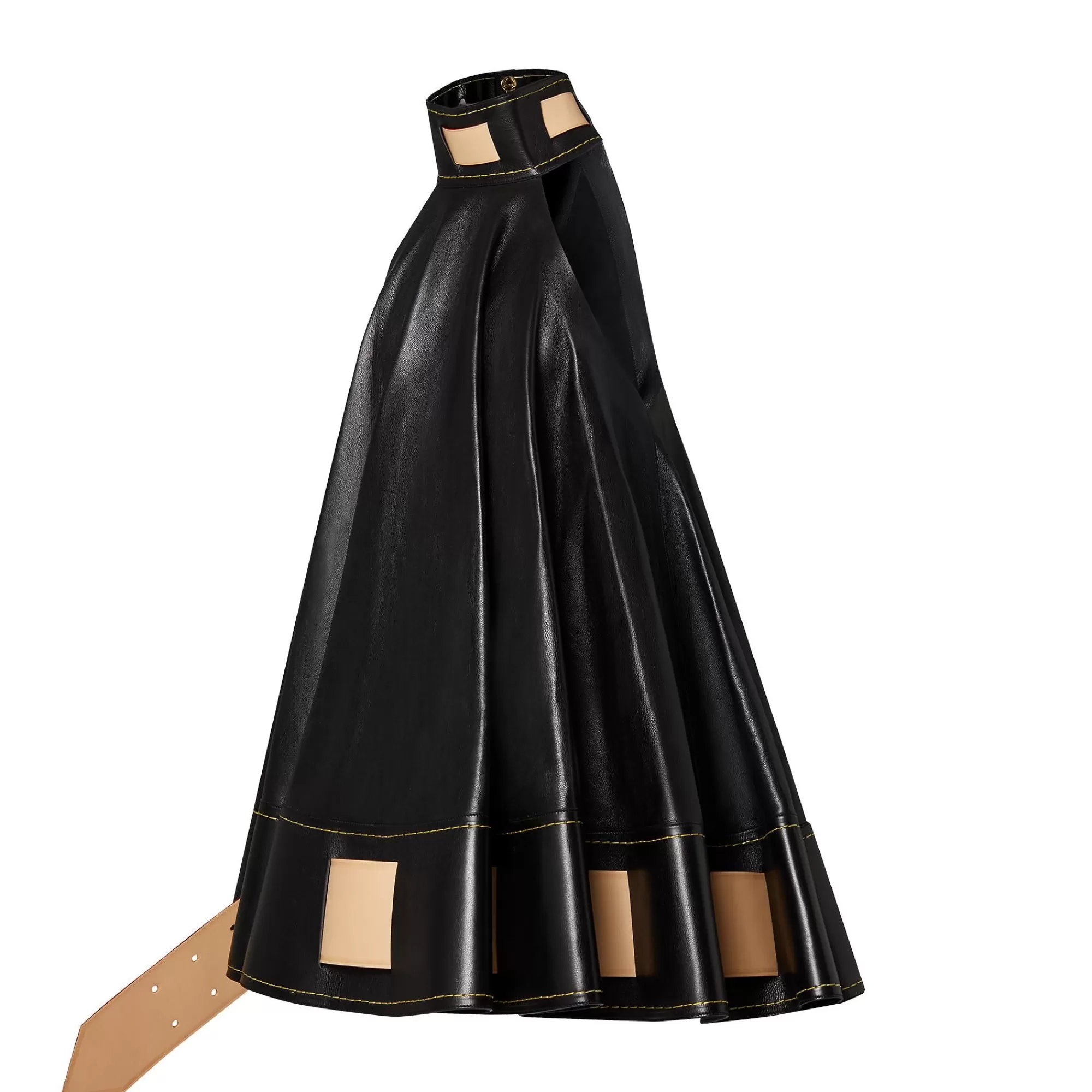 Discount Louis Vuitton Belted Calfskin Tent Dress