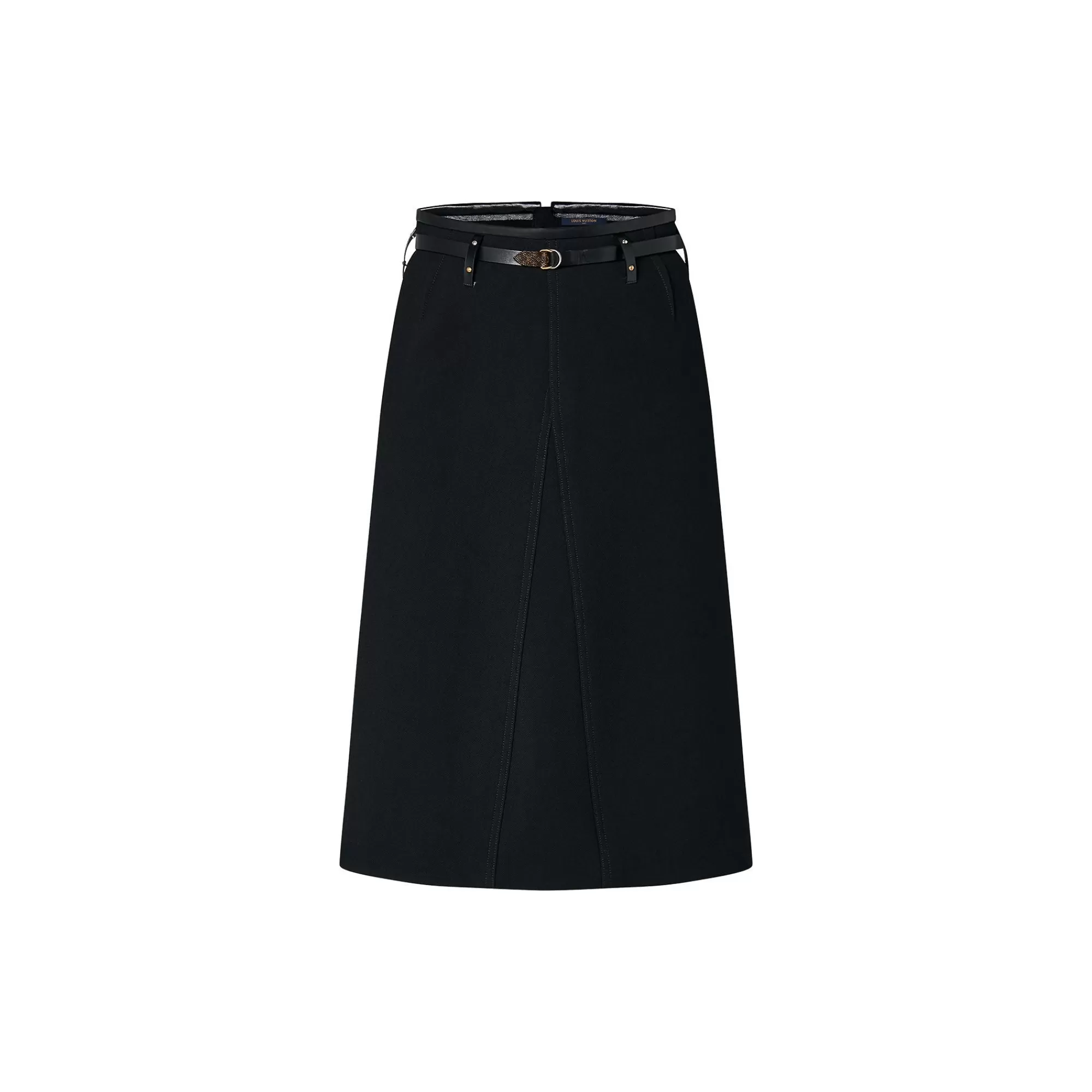 Clearance Louis Vuitton Belted Midi Skirt