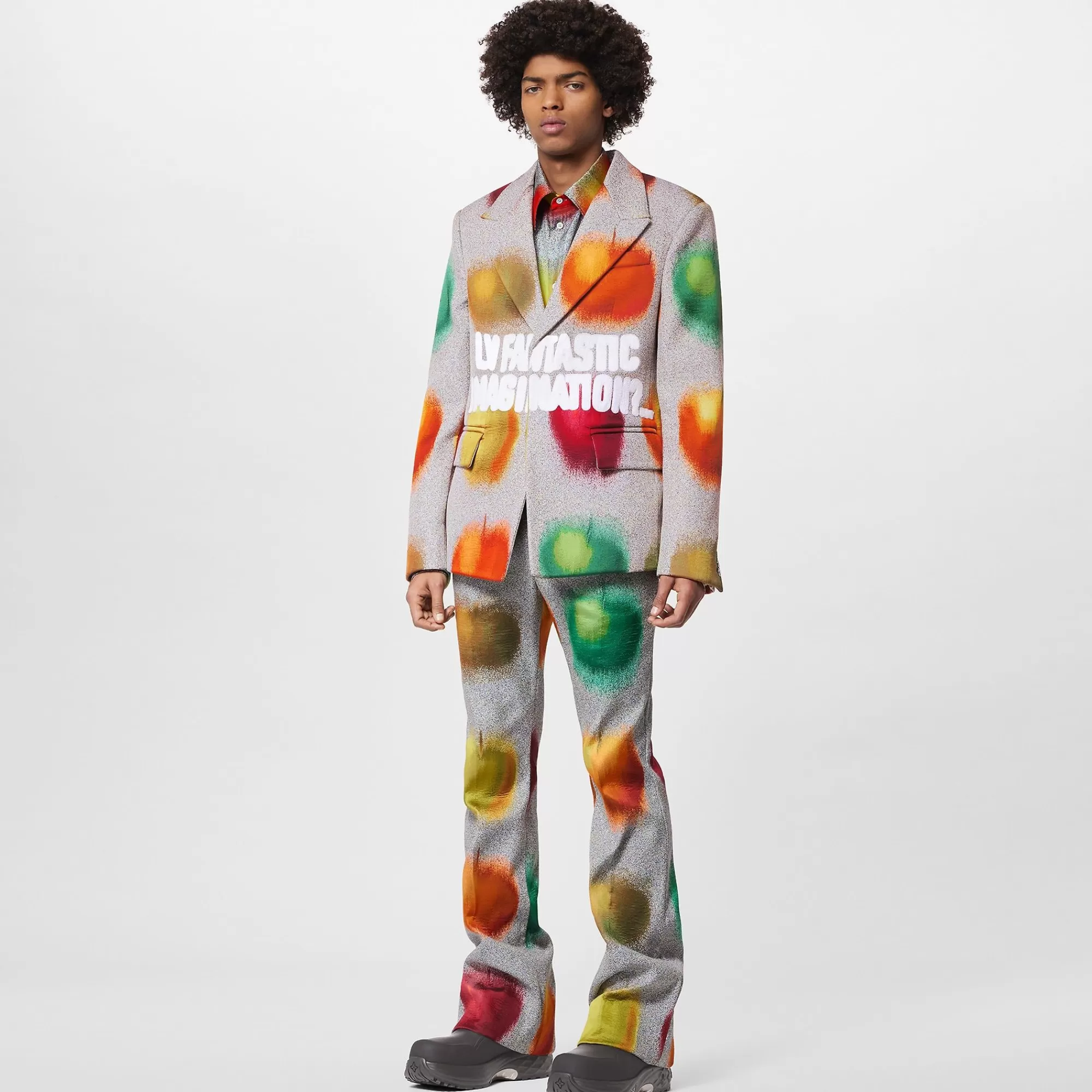 Discount Louis Vuitton Blurry Apples Single-Breasted Classic Jacket