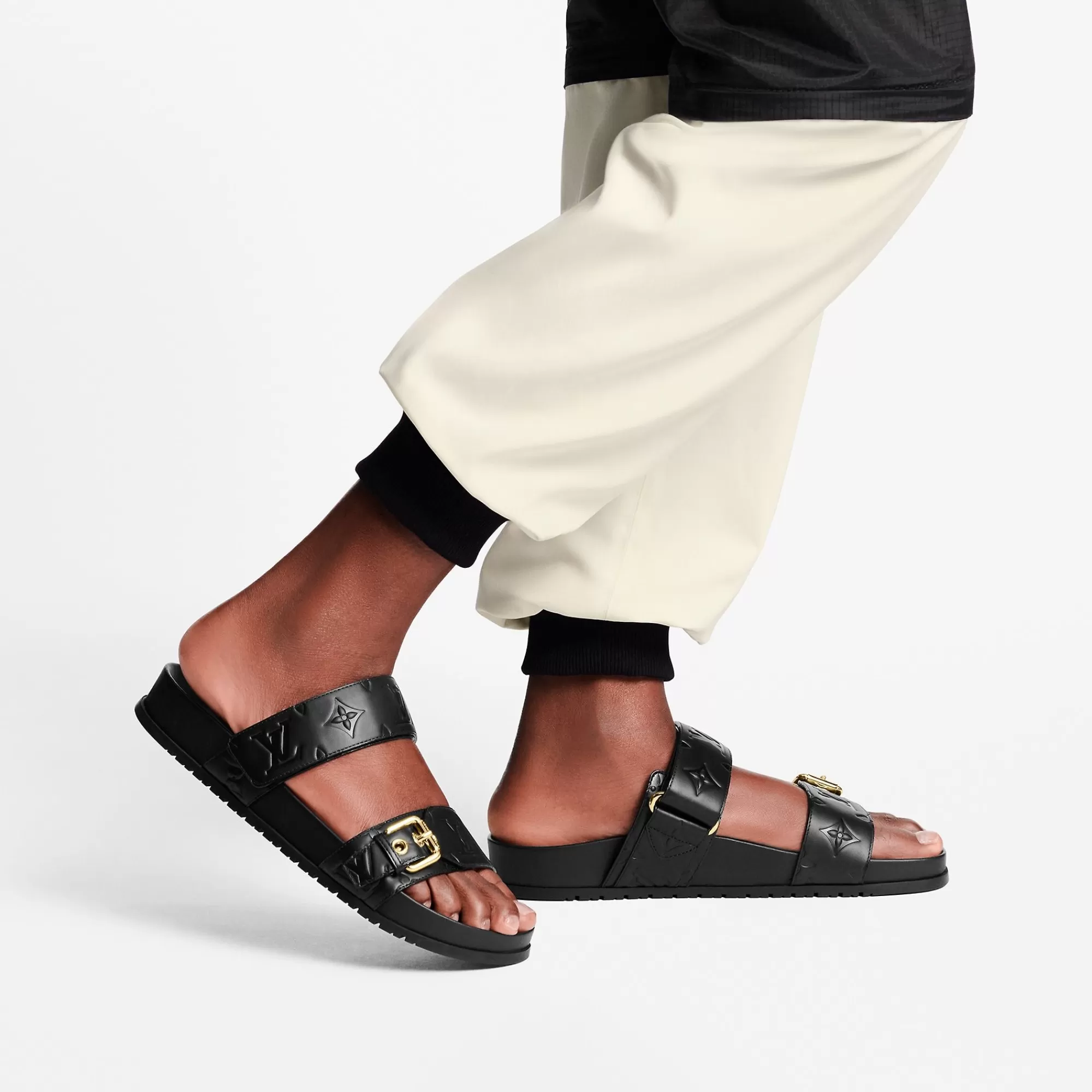 Store Louis Vuitton Bom Dia Flat Comfort Mule Black