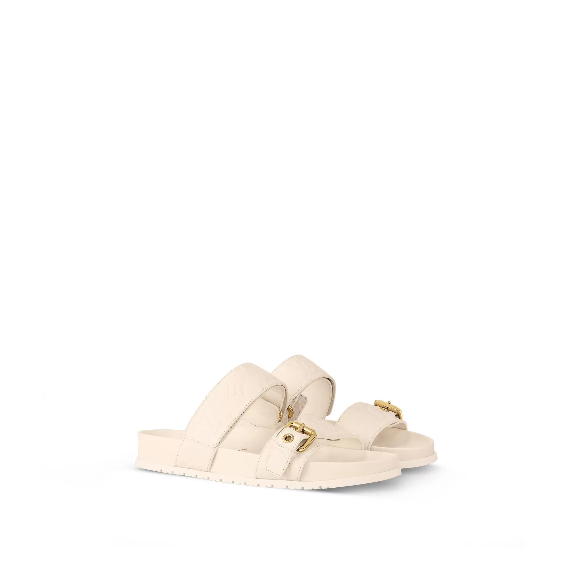Fashion Louis Vuitton Bom Dia Flat Comfort Mule Ivory