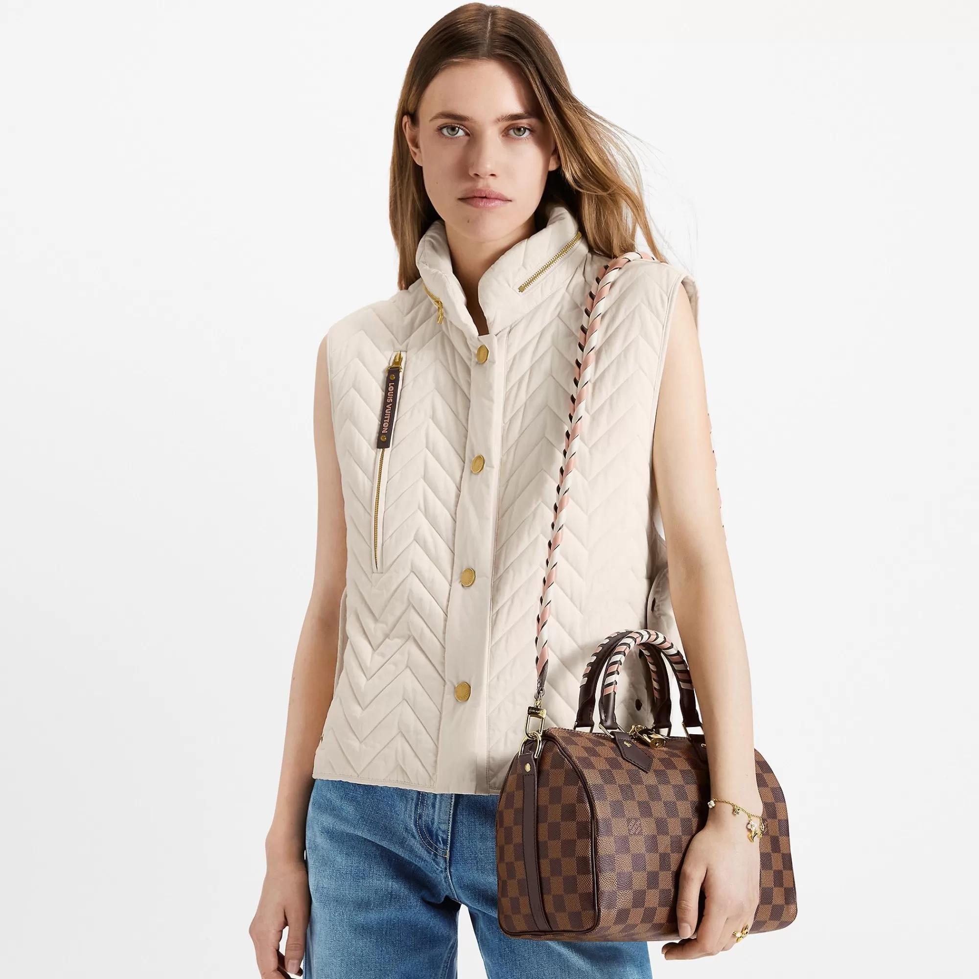 Fashion Louis Vuitton Braided Speedy 25