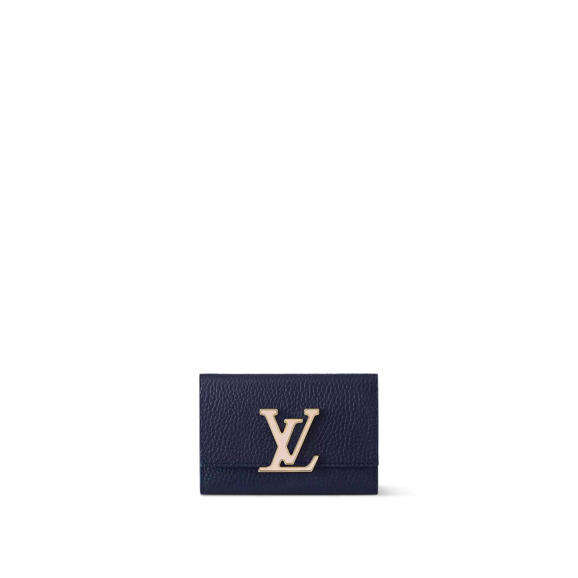 Shop Louis Vuitton Capucines Compact Maxi Wallet Navy