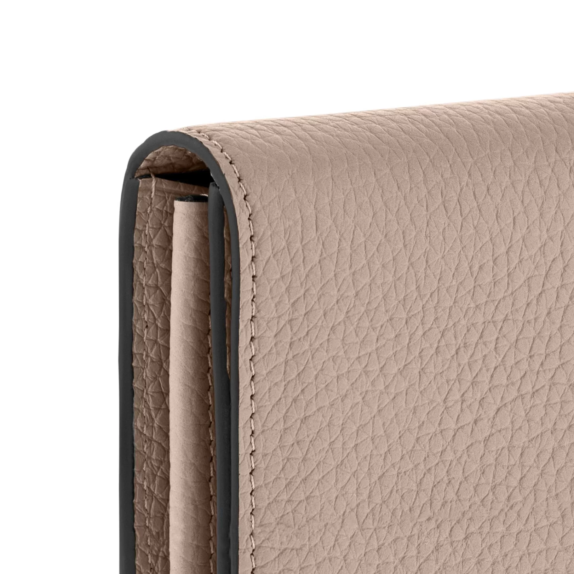 Shop Louis Vuitton Capucines Wallet Pebble