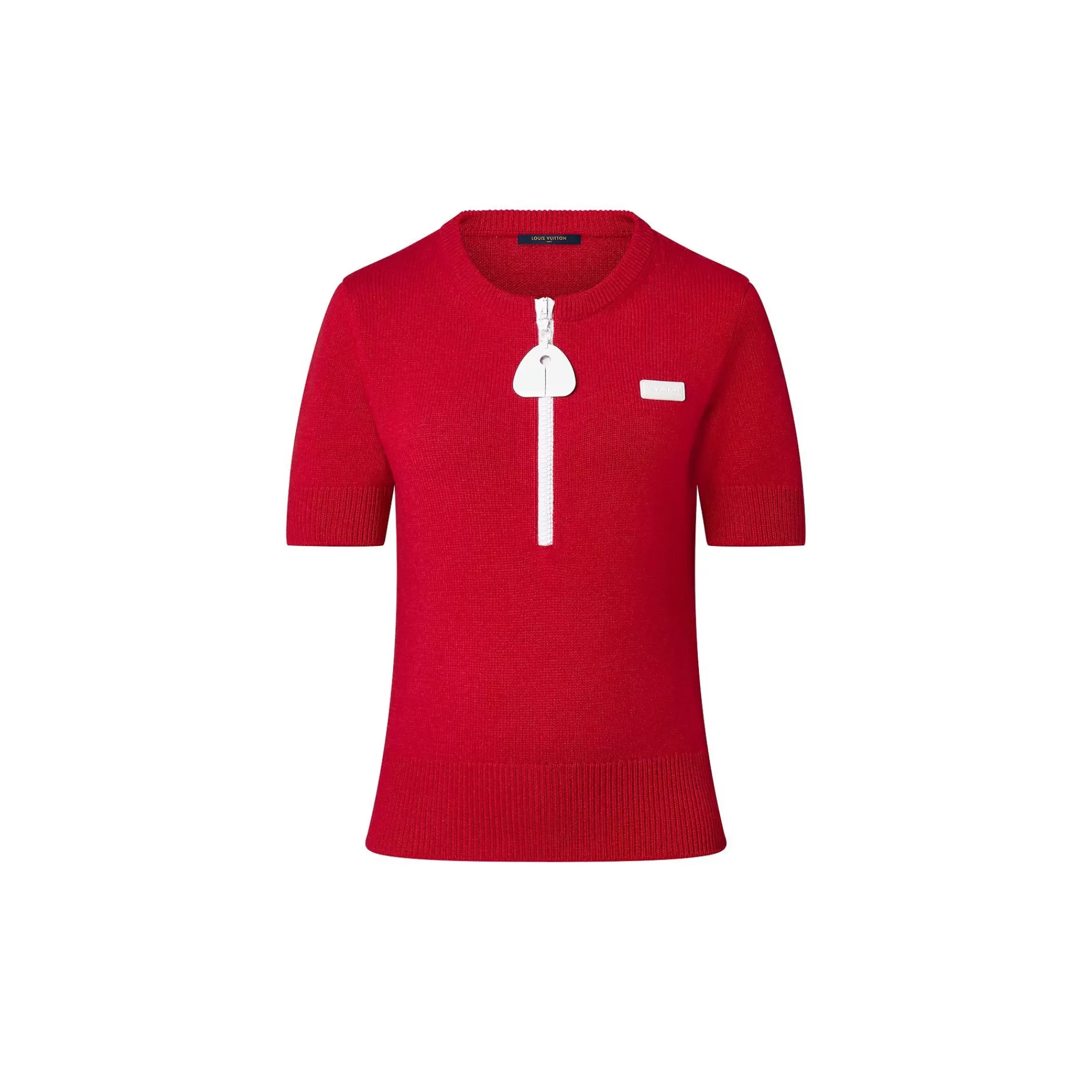 Shop Louis Vuitton Cashmere Zipper Top