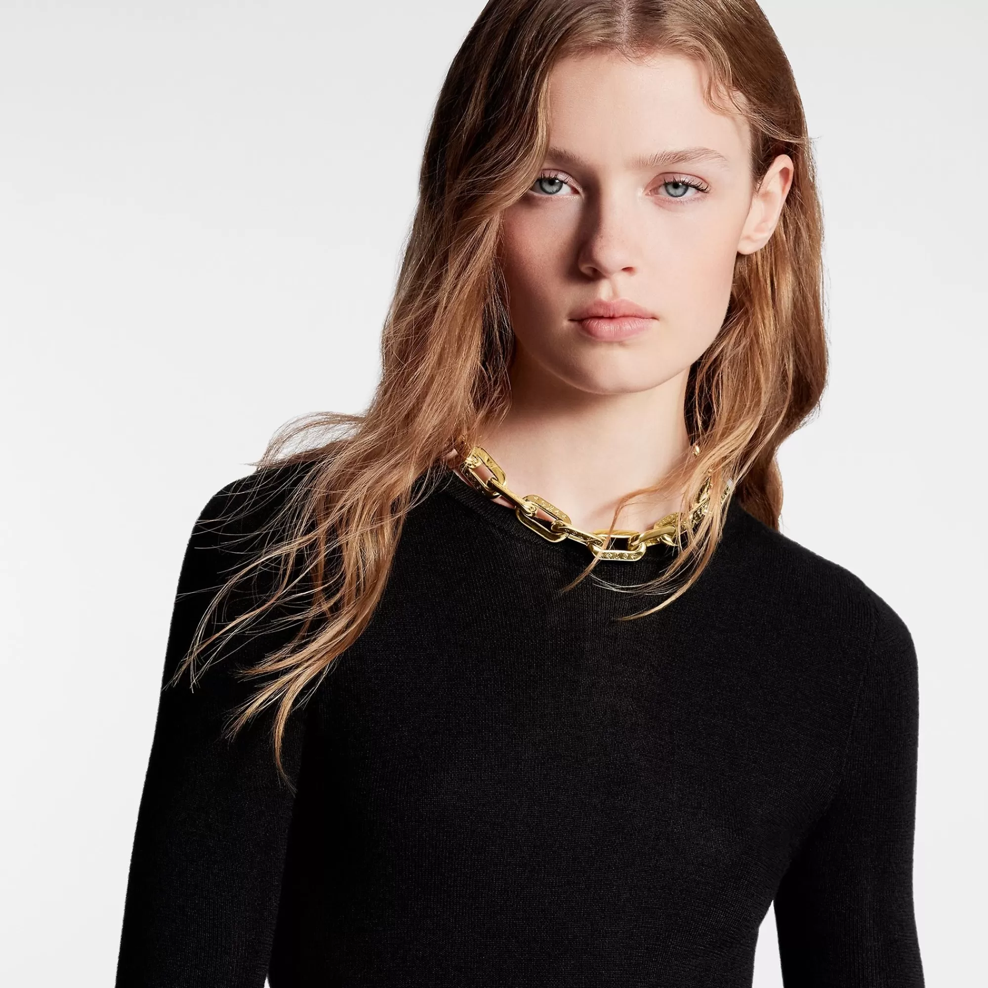 Shop Louis Vuitton Cashmere-Silk Pullover