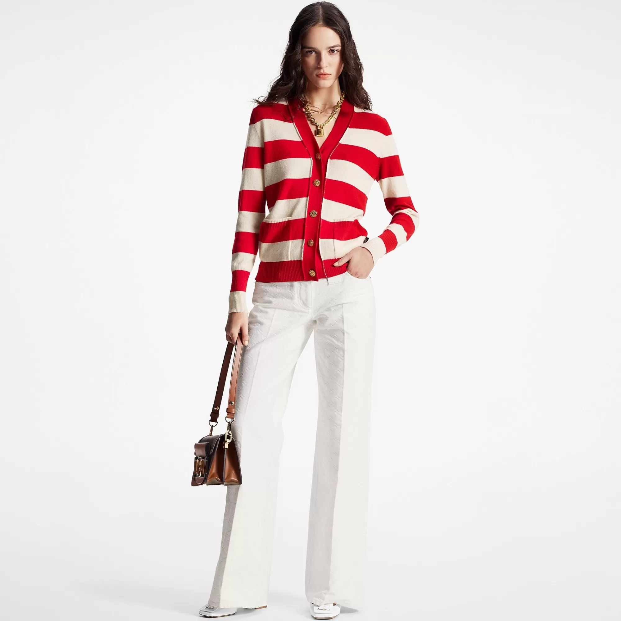 Store Louis Vuitton Chunky Stripes Cardigan