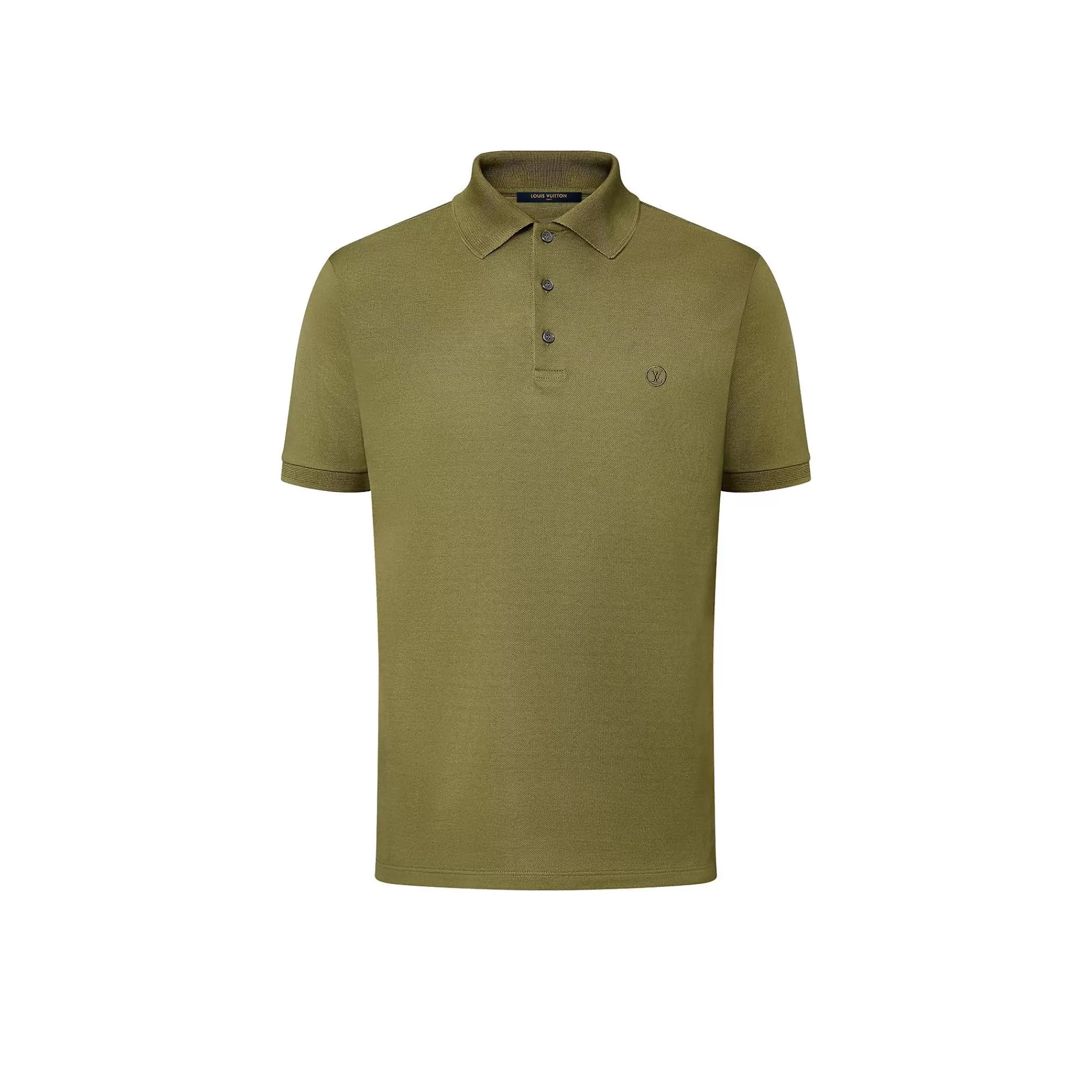 Discount Louis Vuitton Classic Cotton Polo Shirt Bronze