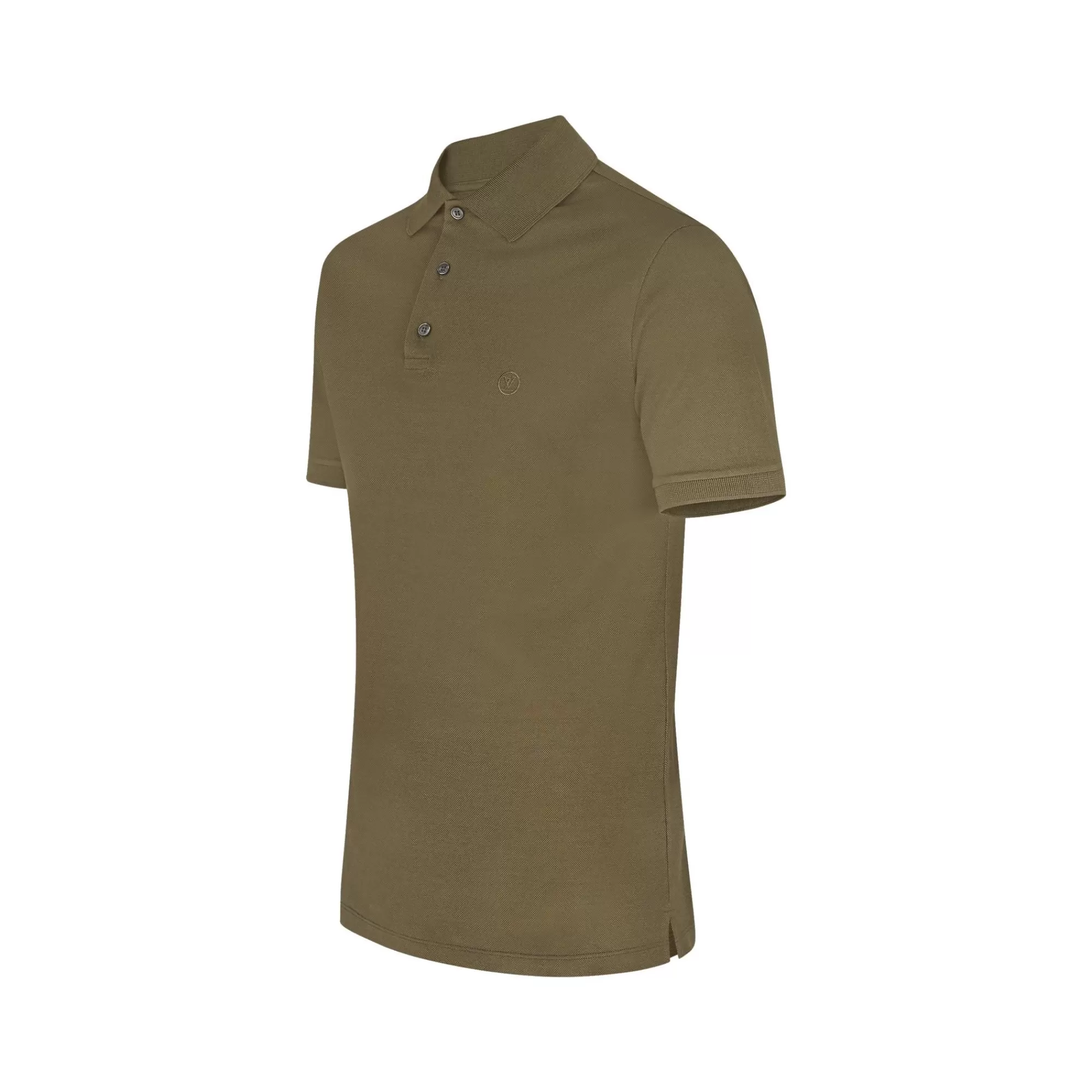 Clearance Louis Vuitton Classic Short Sleeve Pique Polo Khaki