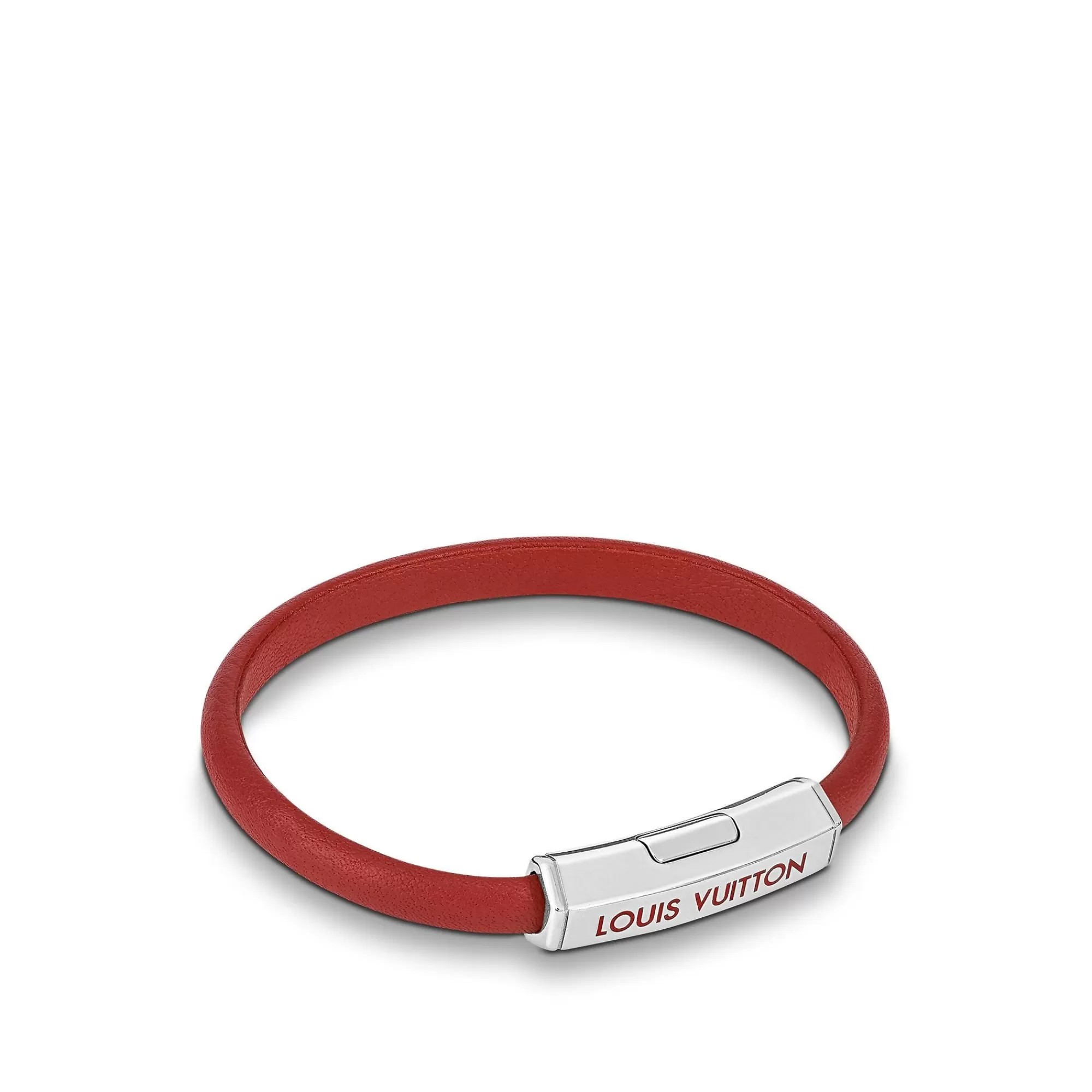 Shop Louis Vuitton Clip It Bracelet Red