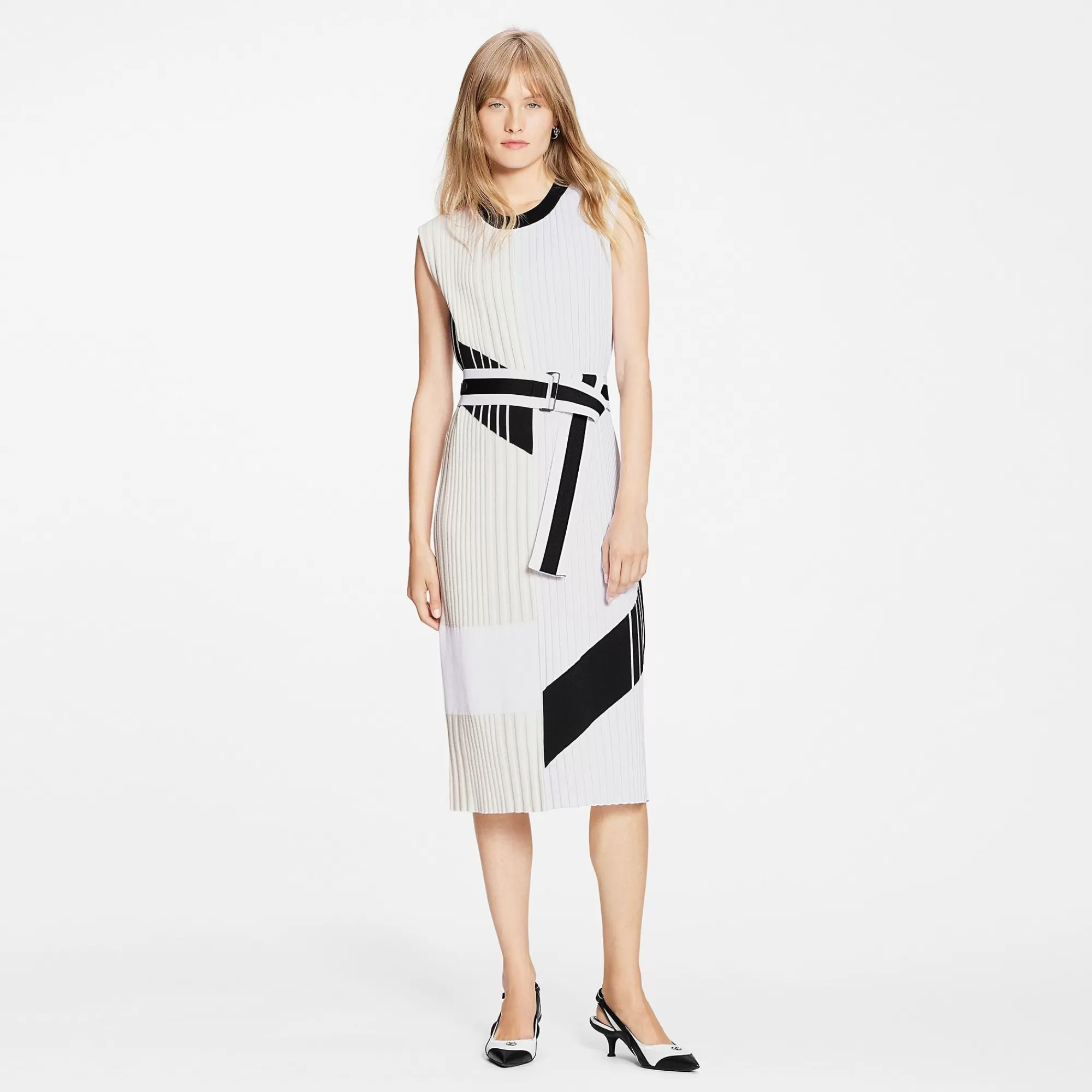 Store Louis Vuitton Color-Blocked Knit Dress