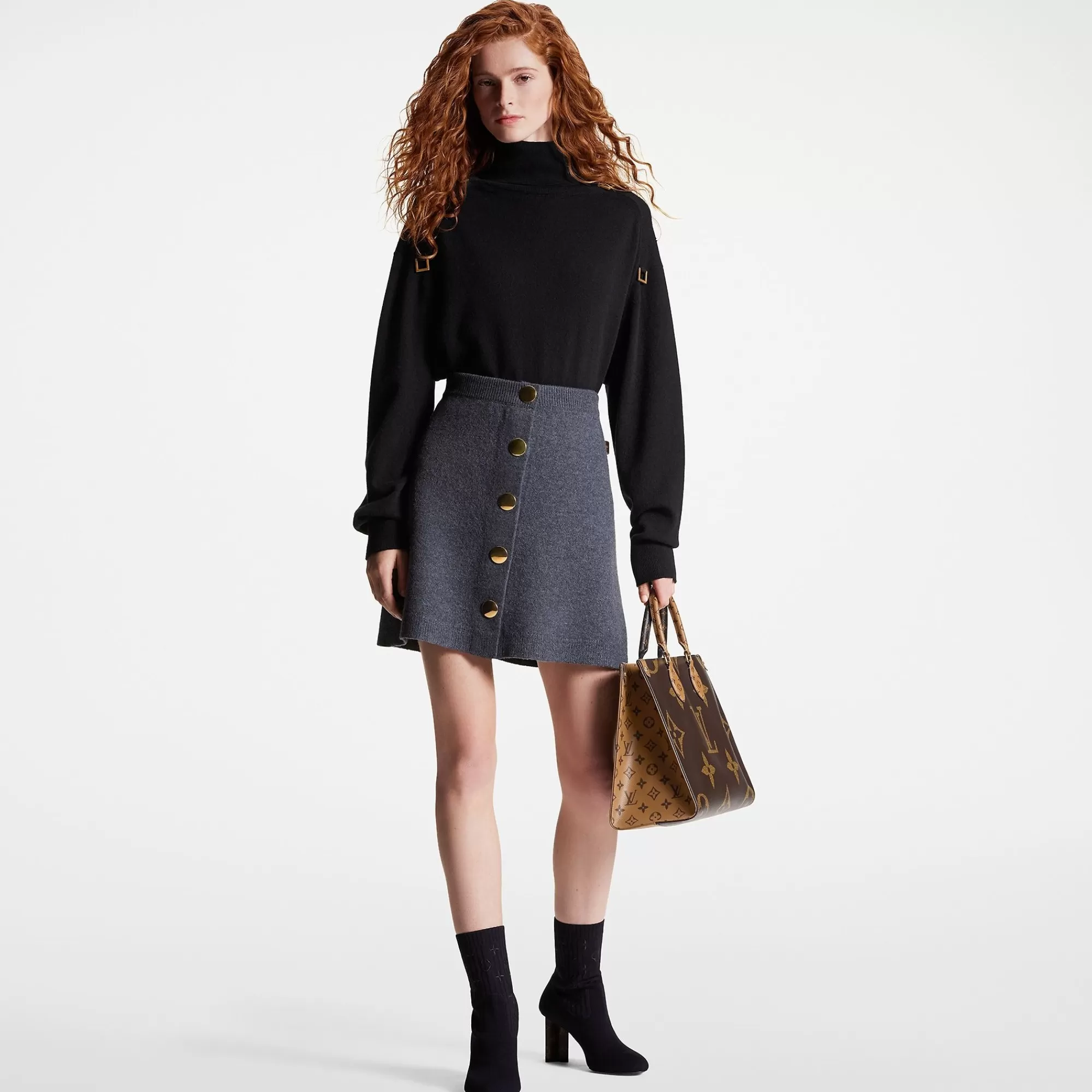 Best Louis Vuitton Compact Knit Mini Skirt