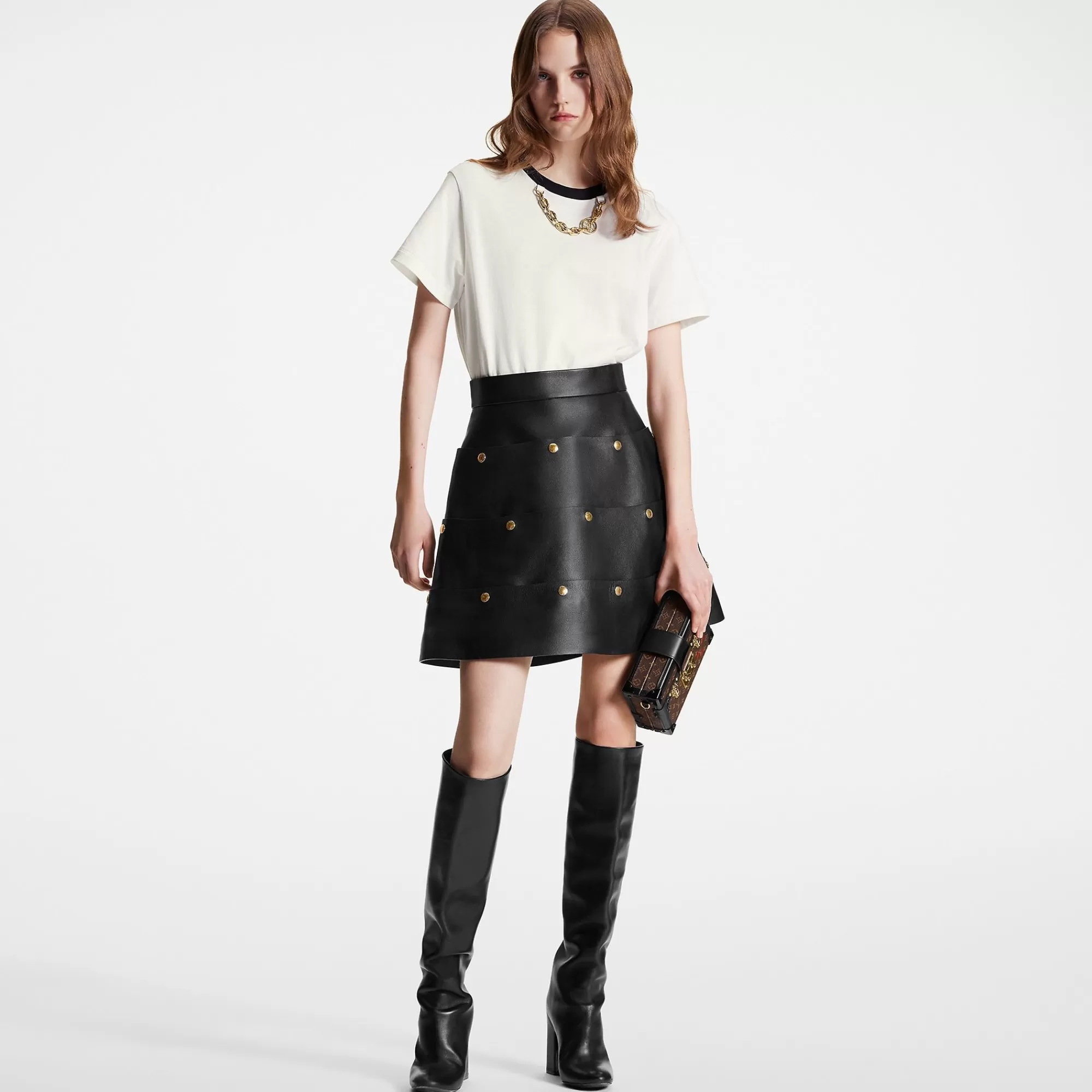 Best Louis Vuitton Contrast Trim T-Shirt White