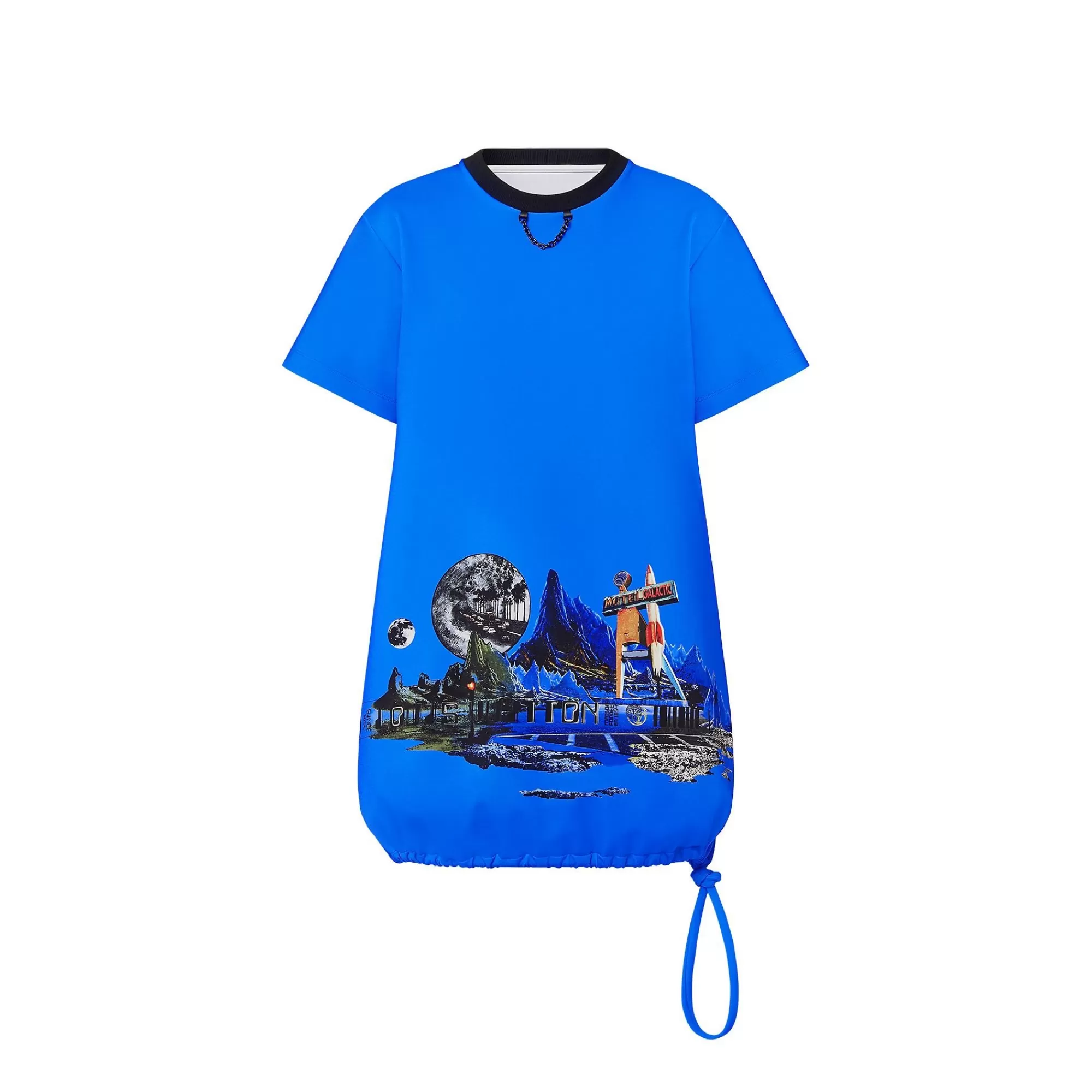 Store Louis Vuitton Cosmic Motel Print Balloon T-Shirt Dress