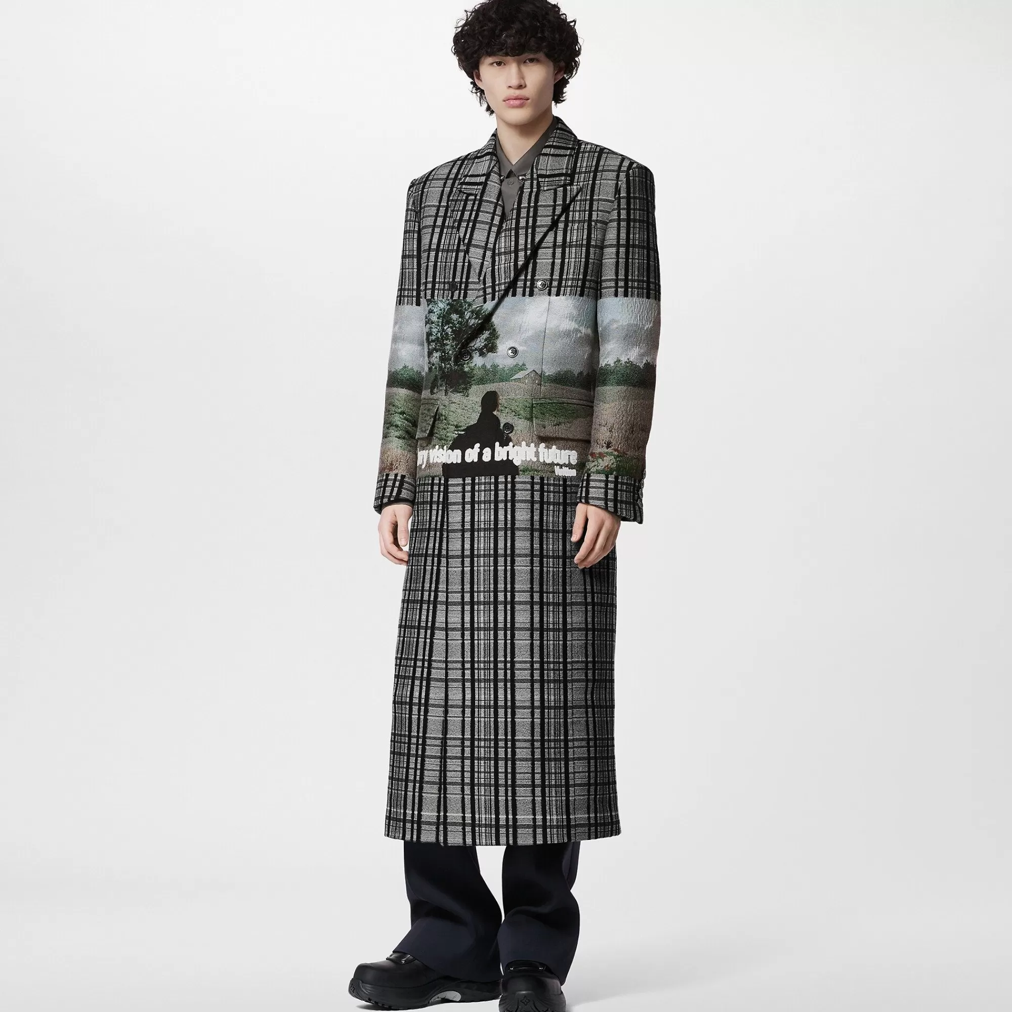 Flash Sale Louis Vuitton Cotton Blend Double-Breasted Coat