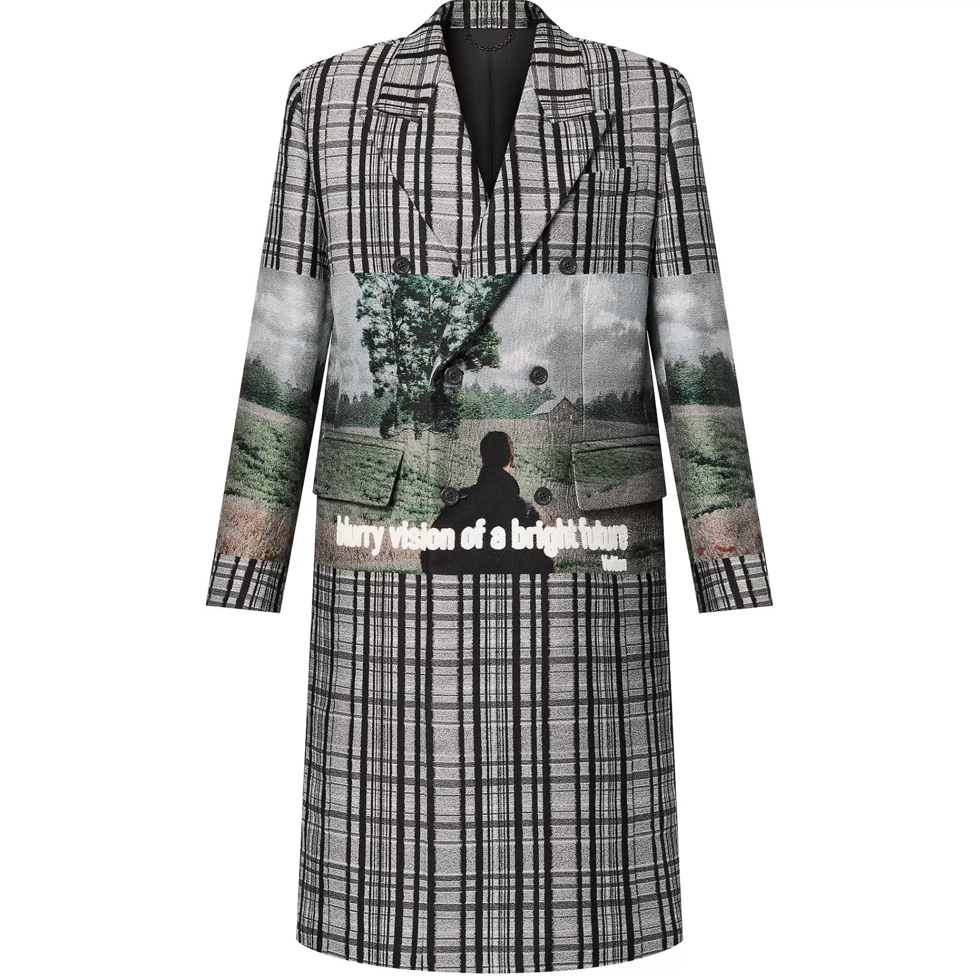 Flash Sale Louis Vuitton Cotton Blend Double-Breasted Coat
