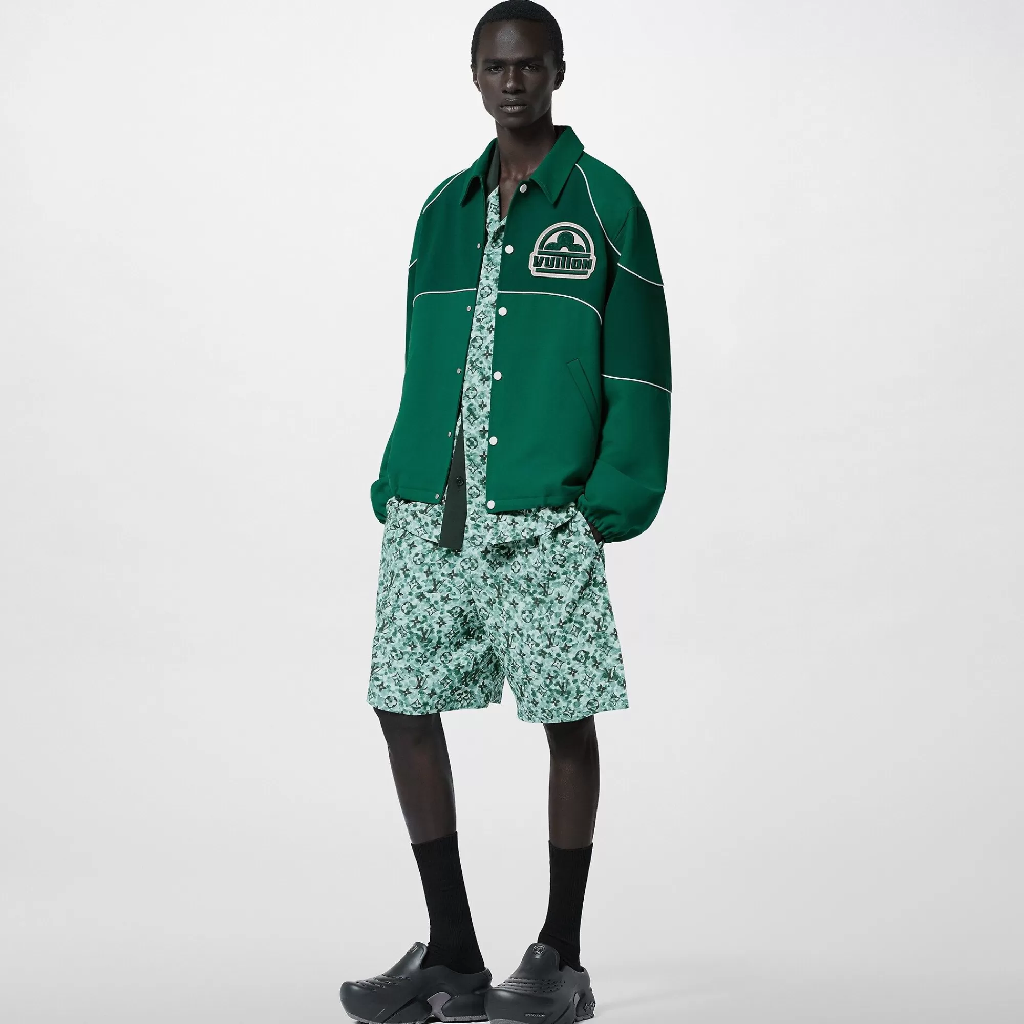 Shop Louis Vuitton Cotton Coach Jacket