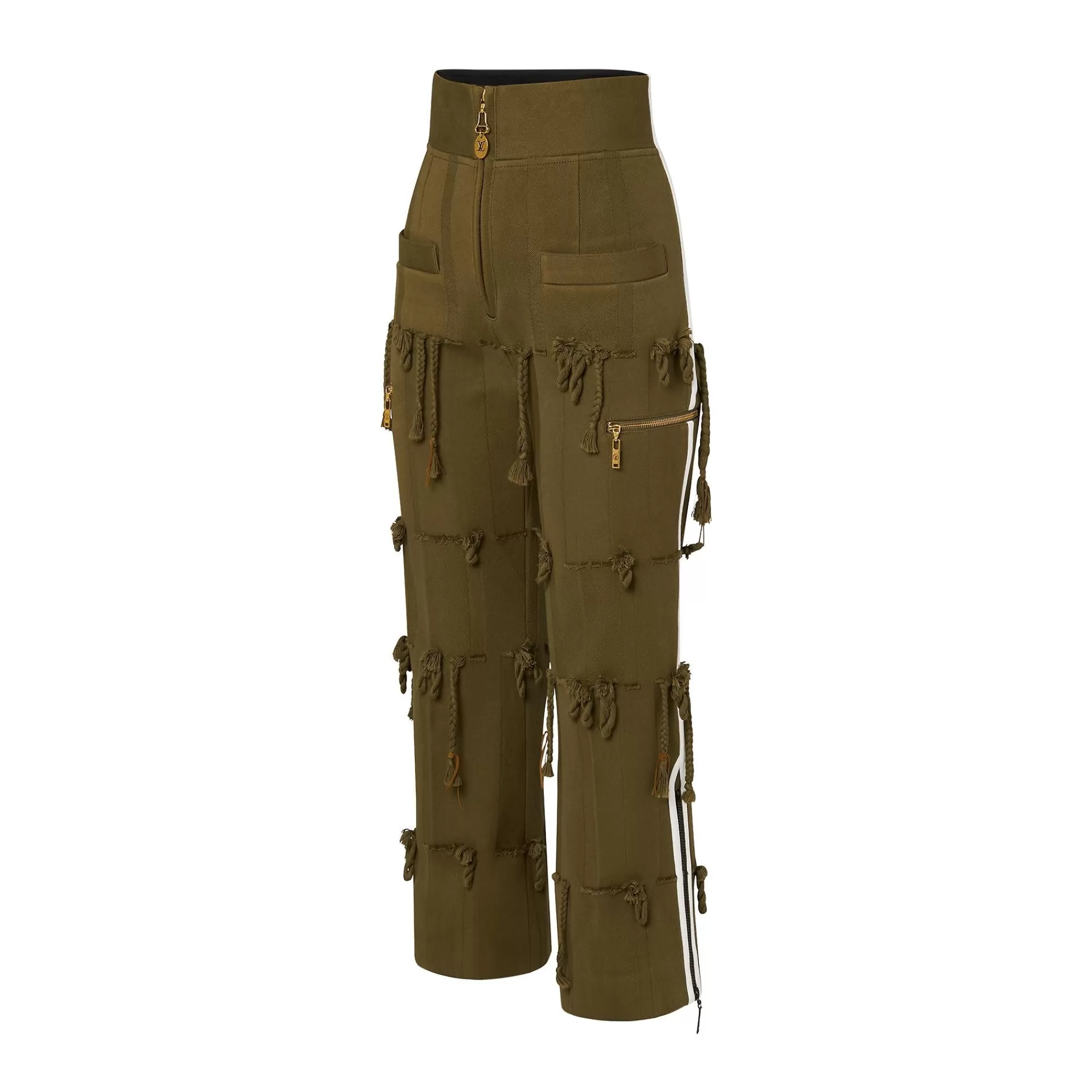Cheap Louis Vuitton Cotton Gabardine Thread Detail Pants