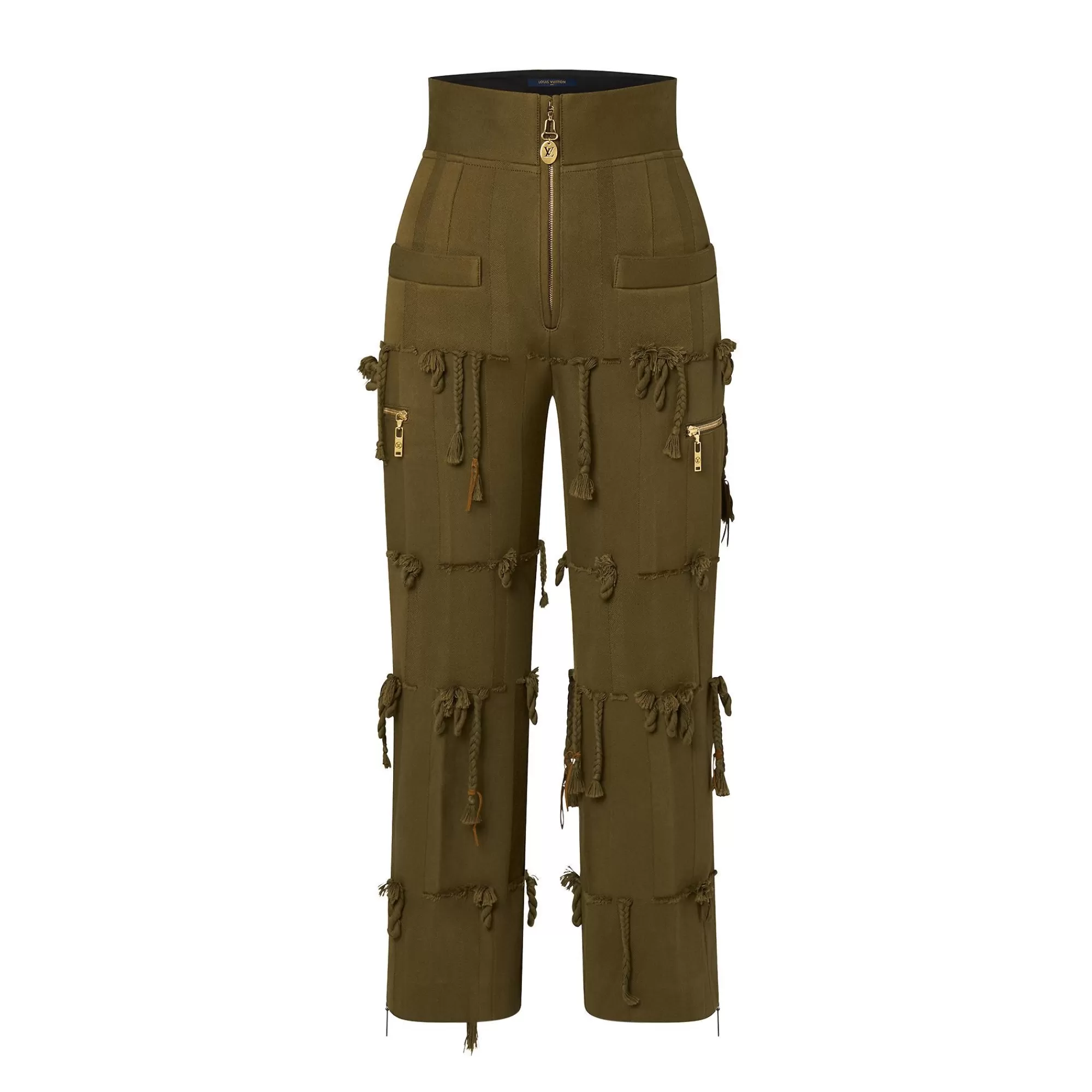 Cheap Louis Vuitton Cotton Gabardine Thread Detail Pants
