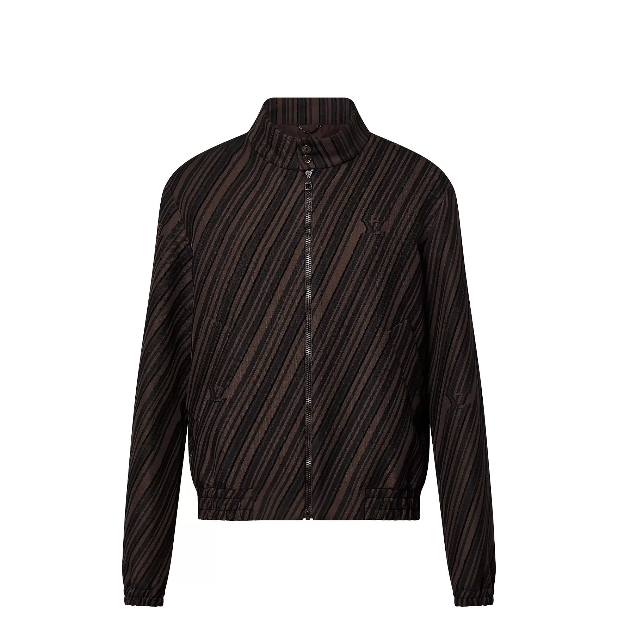 Shop Louis Vuitton Cotton Jacquard Harrington Jacket