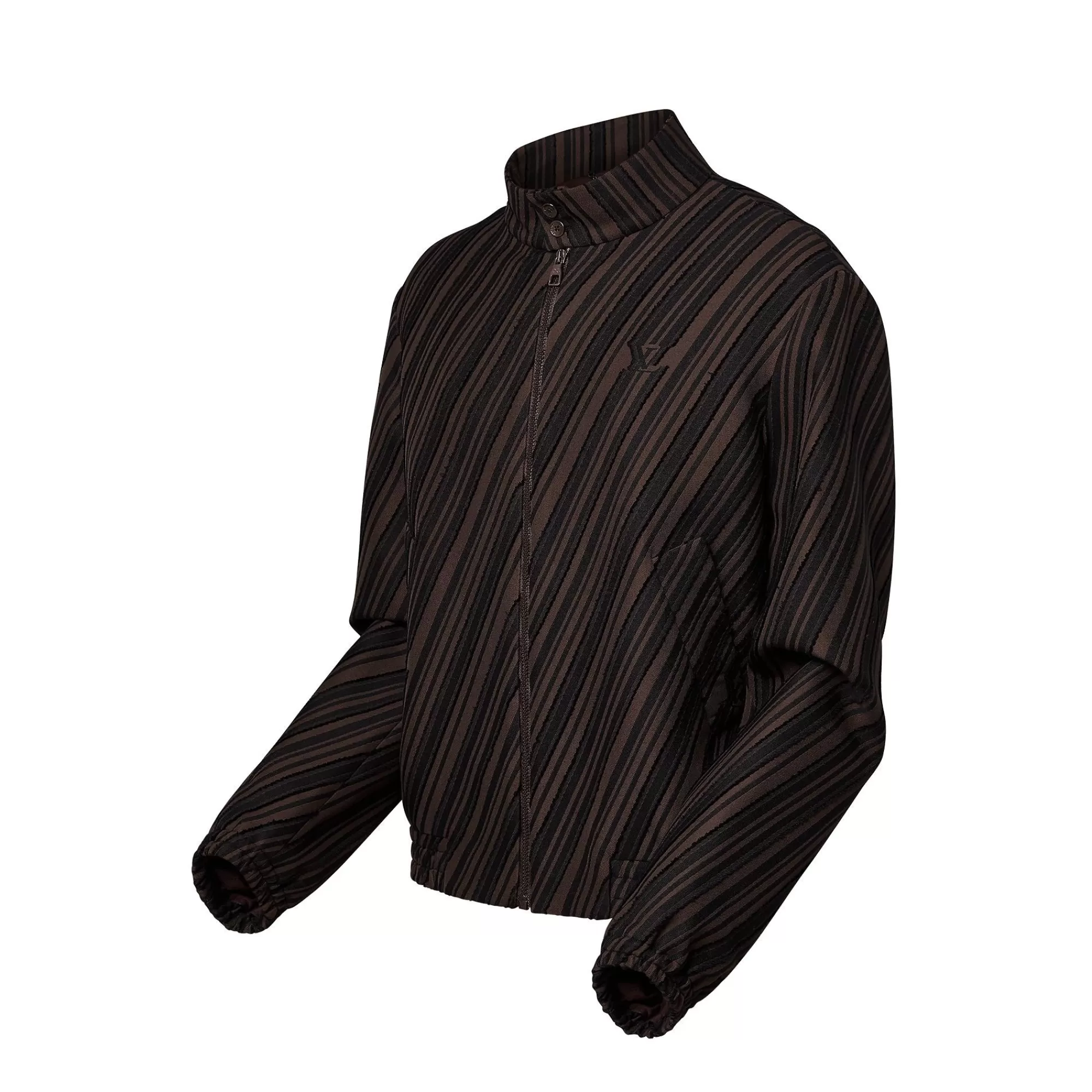 Shop Louis Vuitton Cotton Jacquard Harrington Jacket