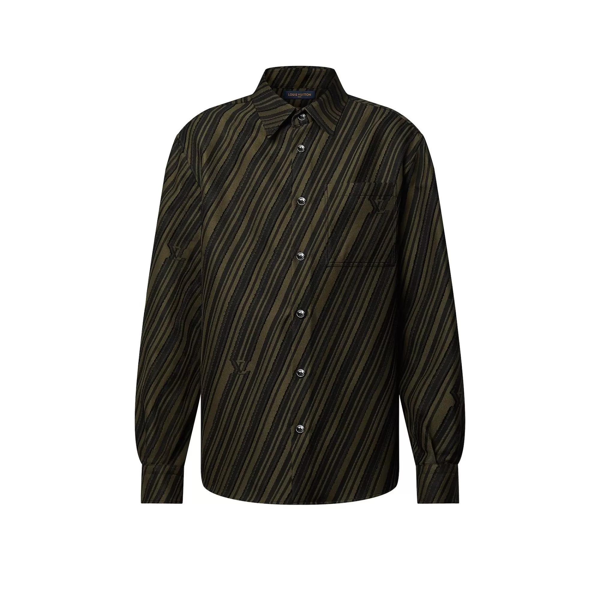 Shop Louis Vuitton Cotton Jacquard Shirt
