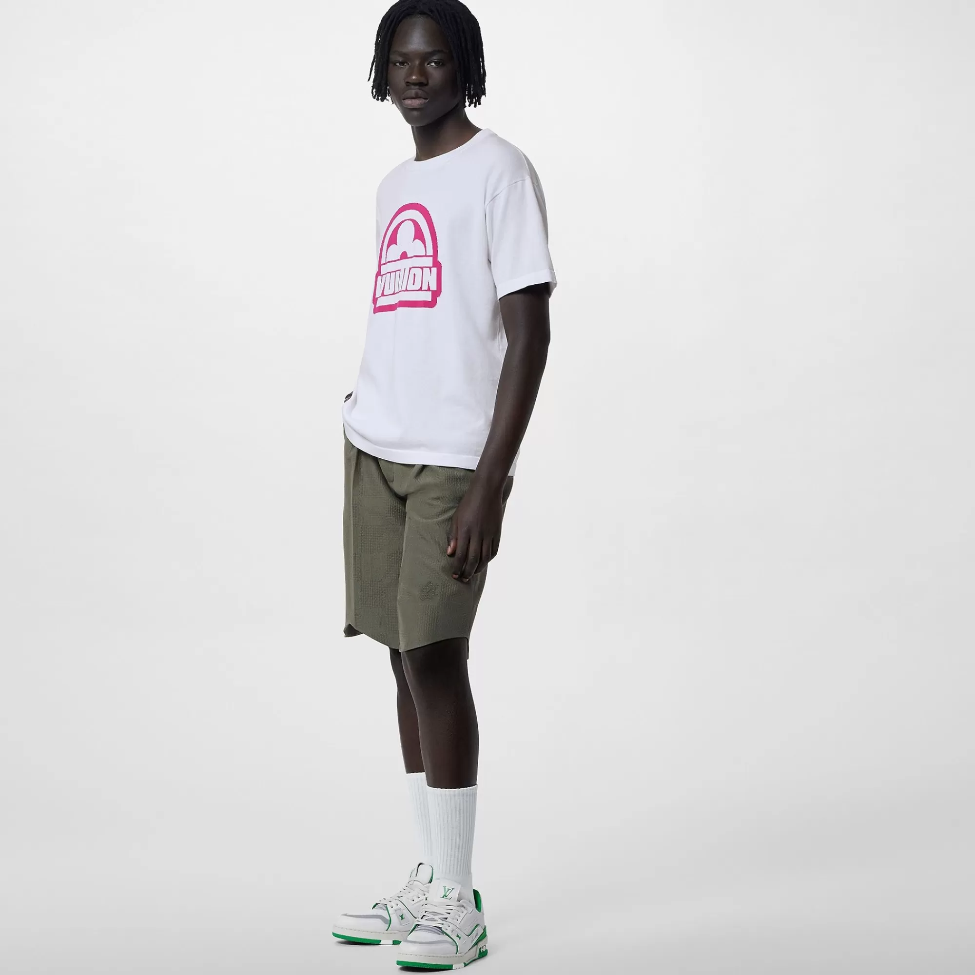Cheap Louis Vuitton Cotton Short-Sleeved Crewneck