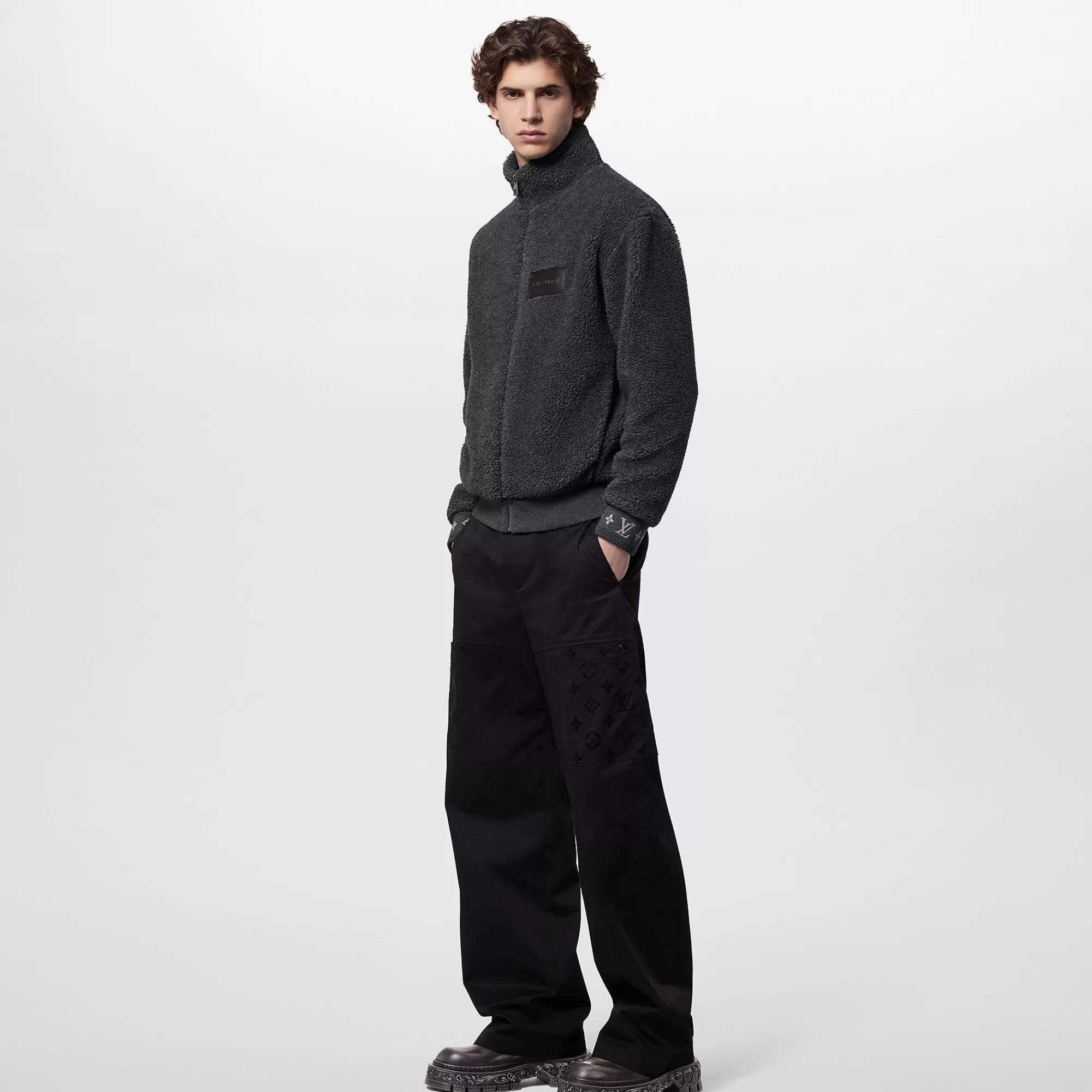 Store Louis Vuitton Cotton Workwear Pants Black