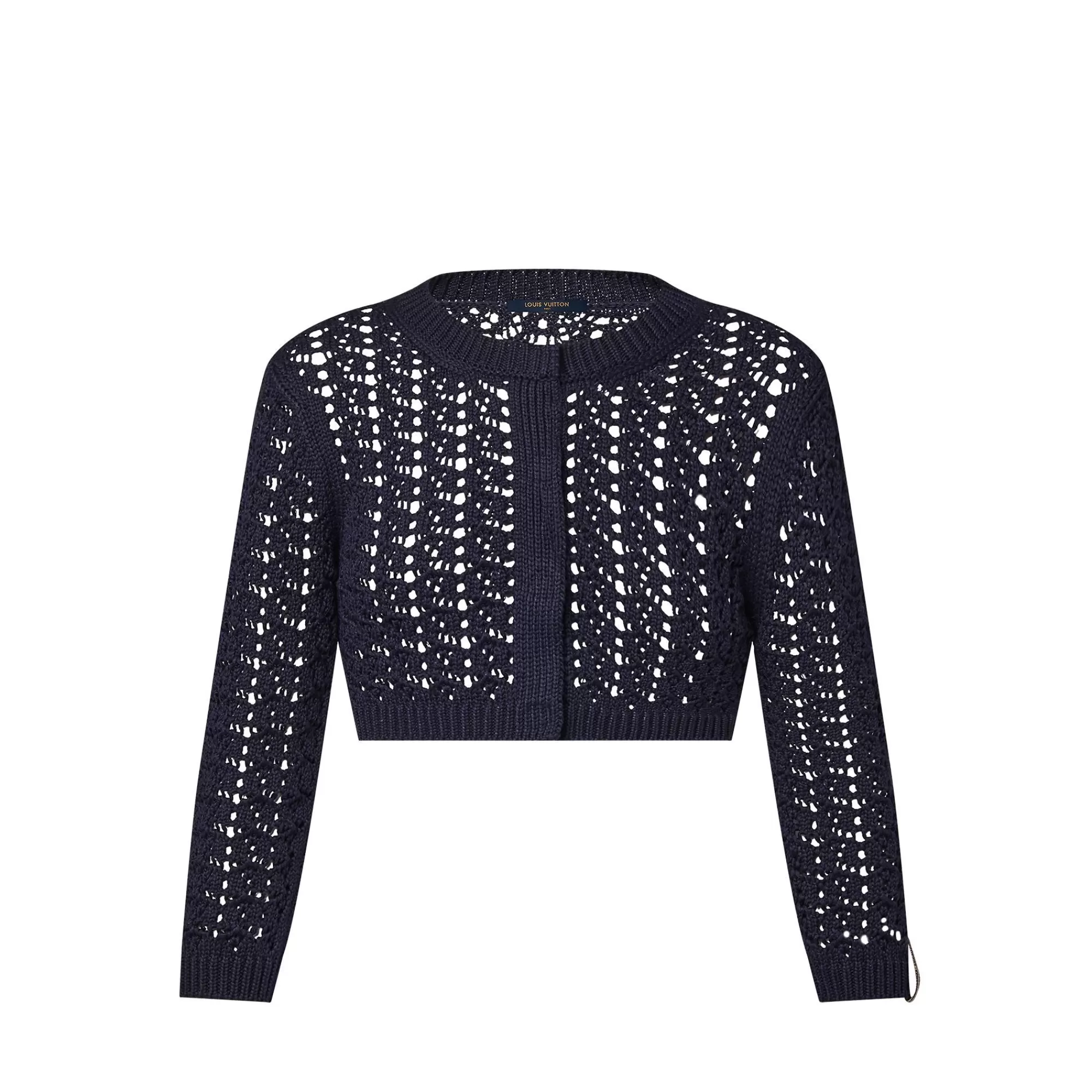 Store Louis Vuitton Crochet Knit Cropped Cardigan