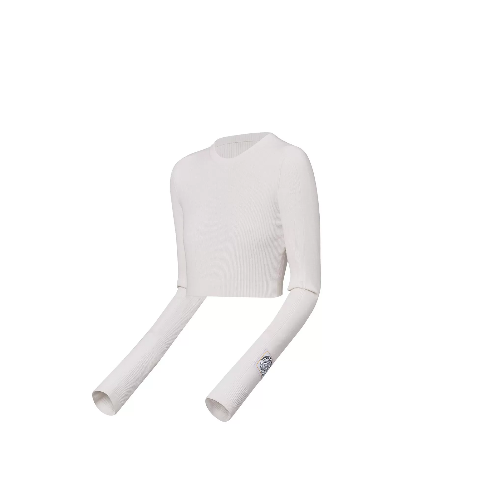 Cheap Louis Vuitton Cropped Fine Ribbed Knit Sweater