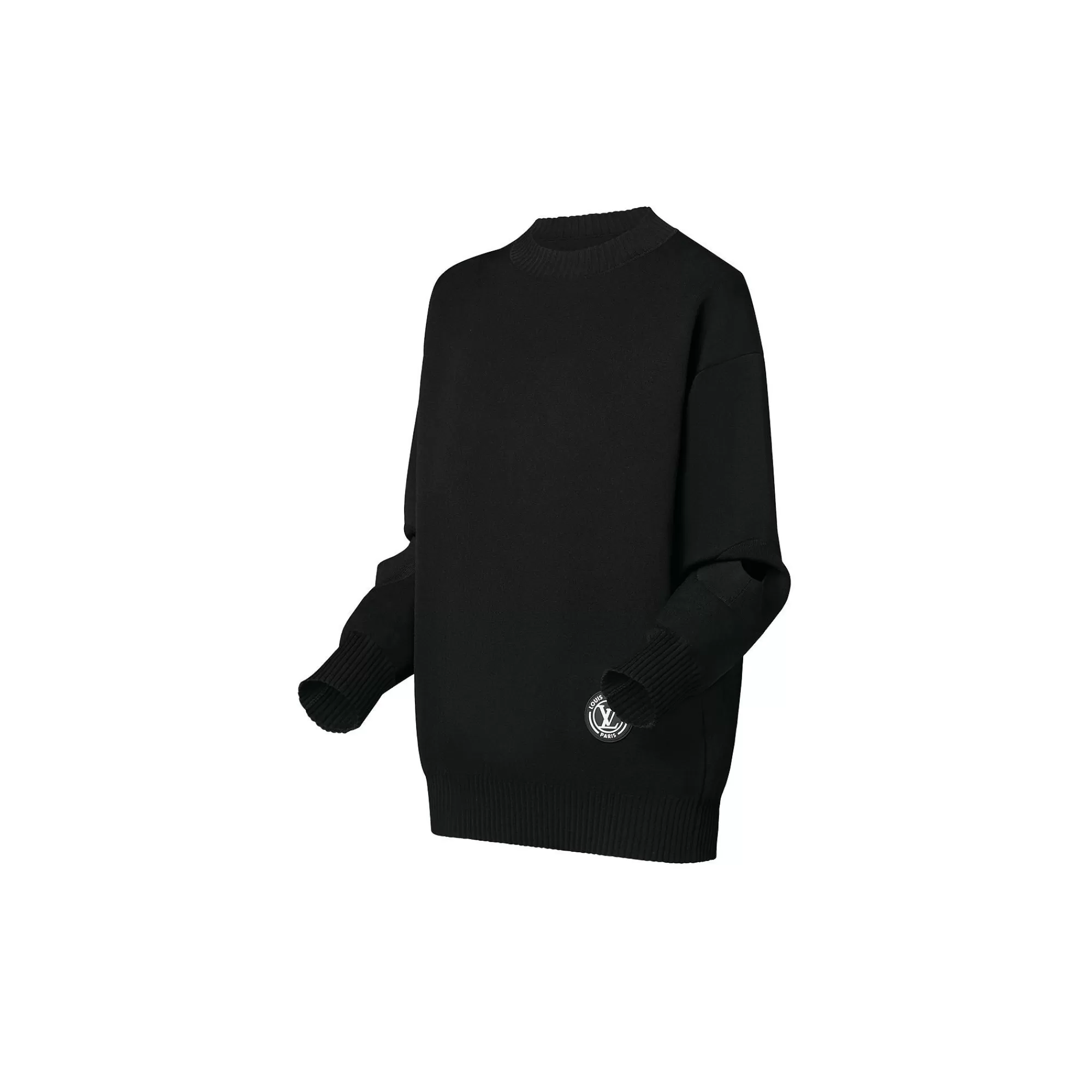 Best Sale Louis Vuitton Cut Out Sleeve Signature Patch Pullover