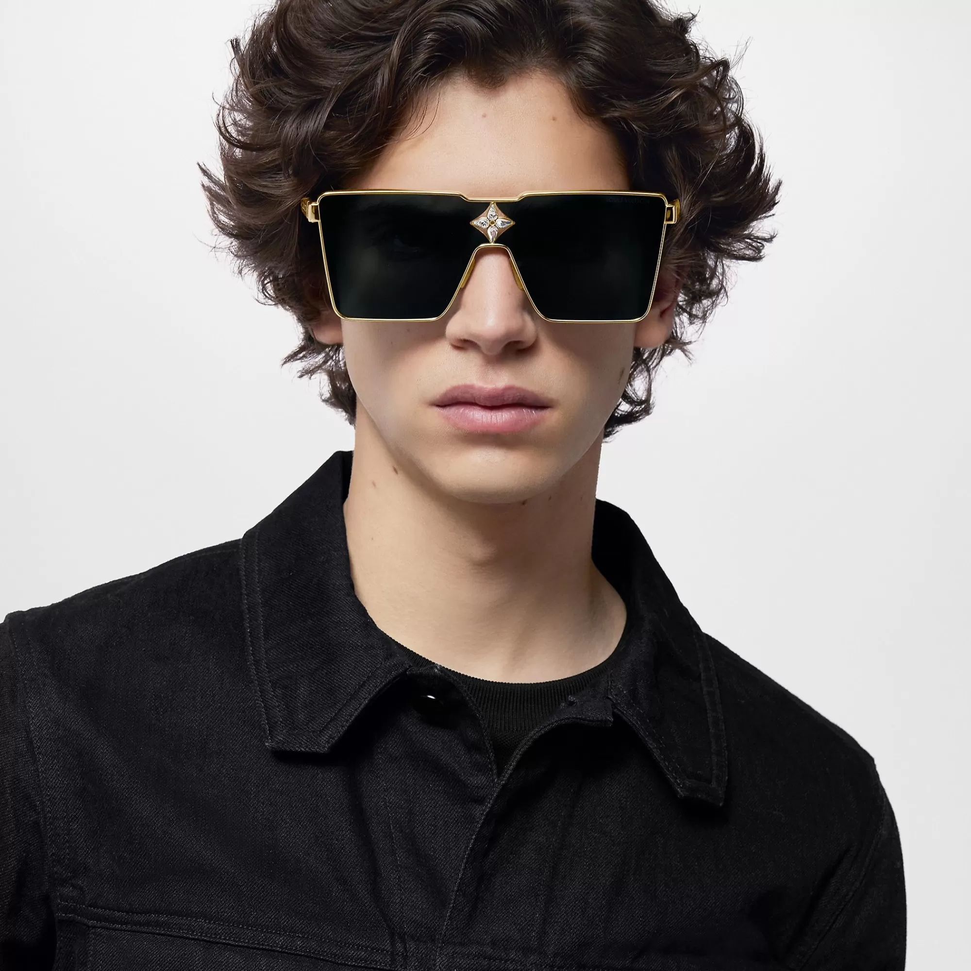 Best Louis Vuitton Cyclone Metal Sunglasses Gold