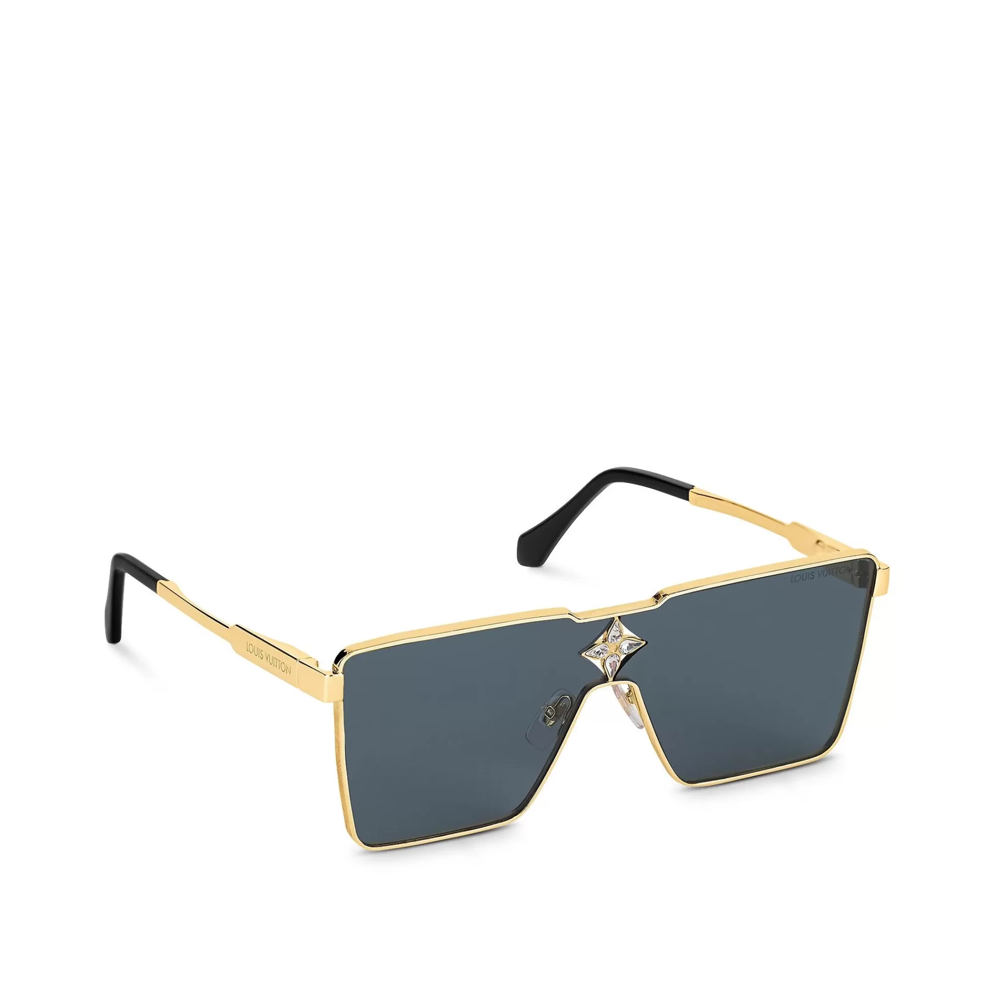 Best Louis Vuitton Cyclone Metal Sunglasses Gold